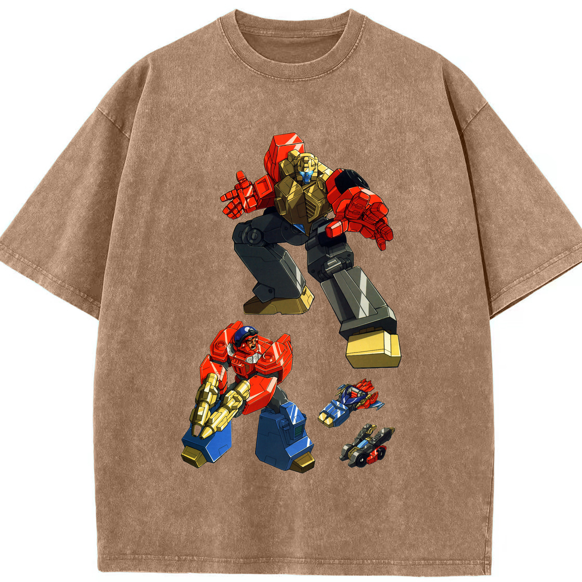（画像用）  綿100% ヴィンテージ風 半袖Tシャツ（フロントプリント）