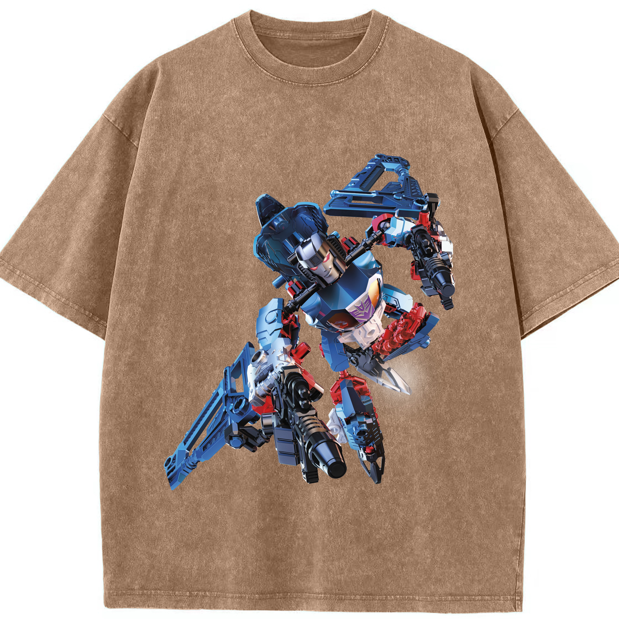 （画像用）  綿100% ヴィンテージ風 半袖Tシャツ（フロントプリント）