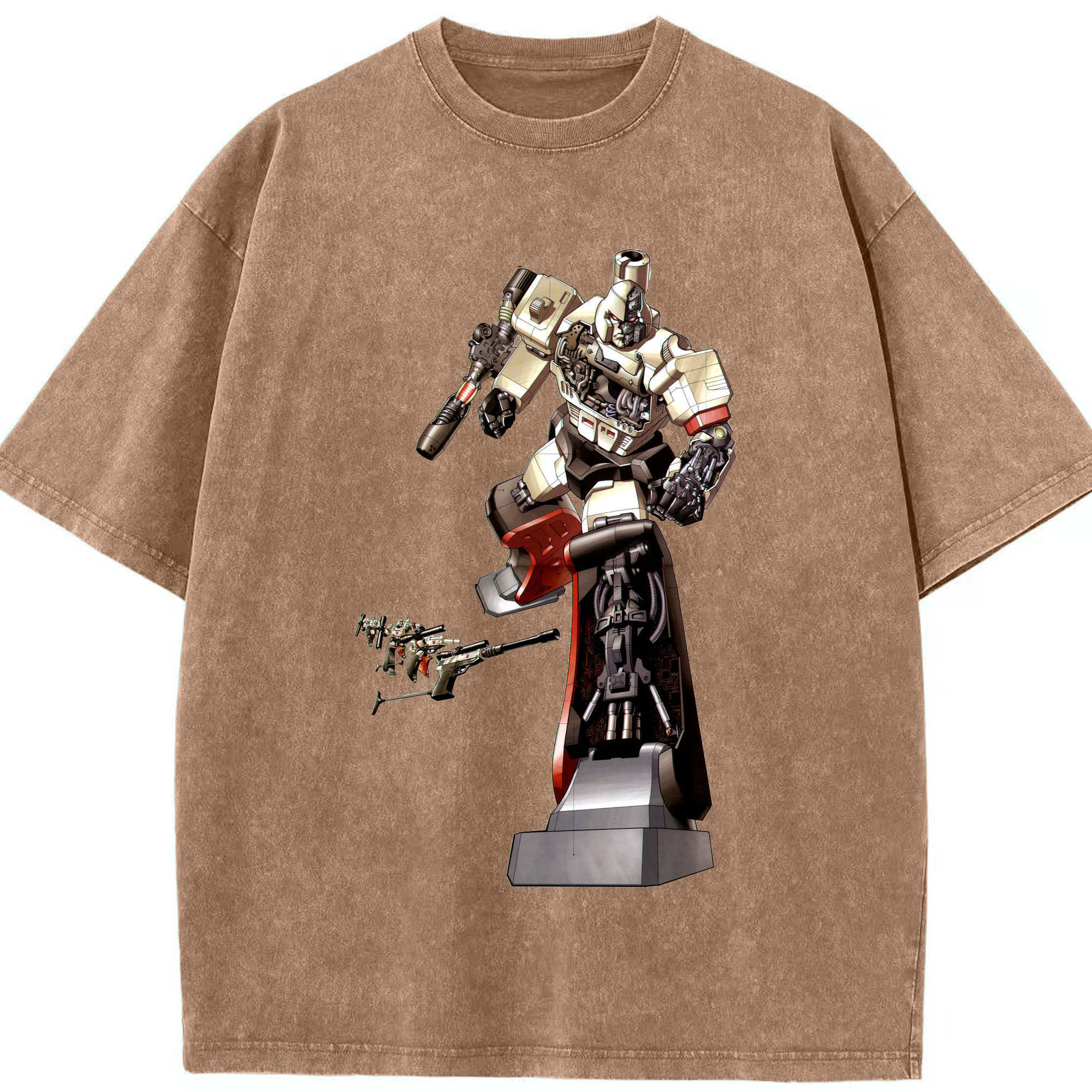 （画像用）  綿100% ヴィンテージ風 半袖Tシャツ（フロントプリント）