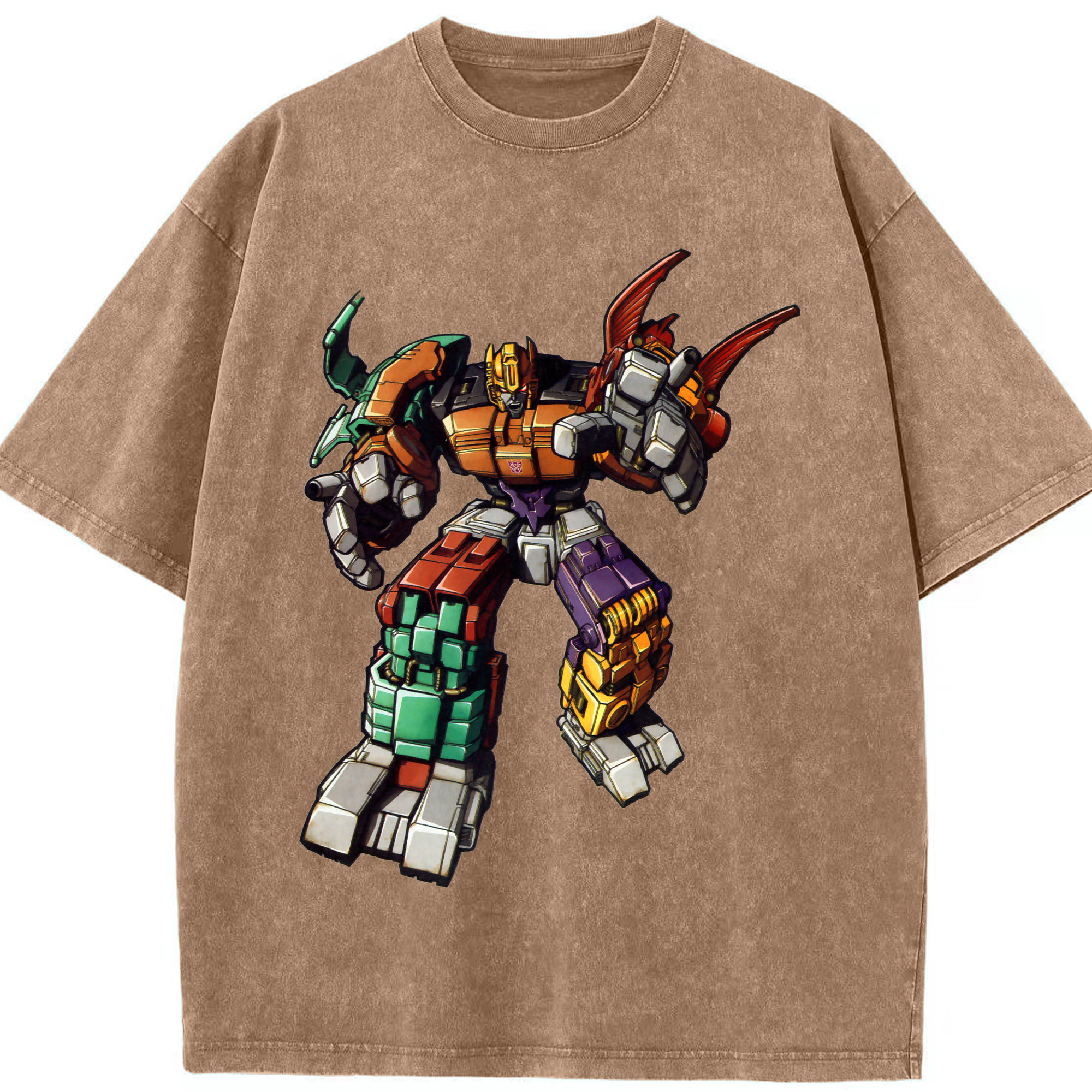 （画像用）  綿100% ヴィンテージ風 半袖Tシャツ（フロントプリント）