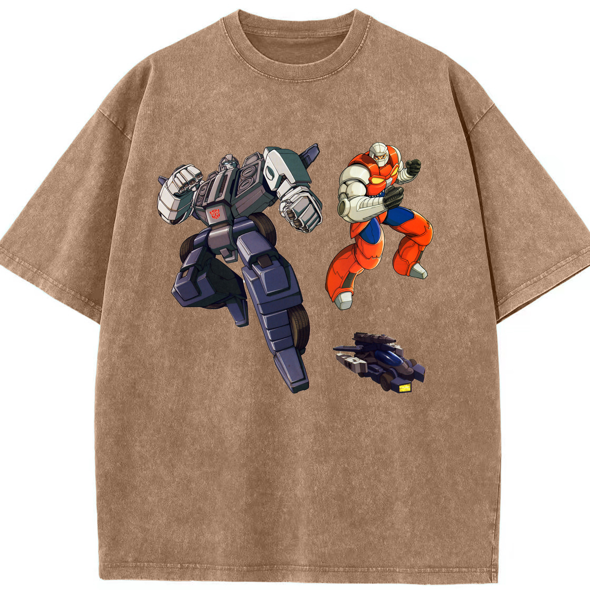 （画像用）  綿100% ヴィンテージ風 半袖Tシャツ（フロントプリント）