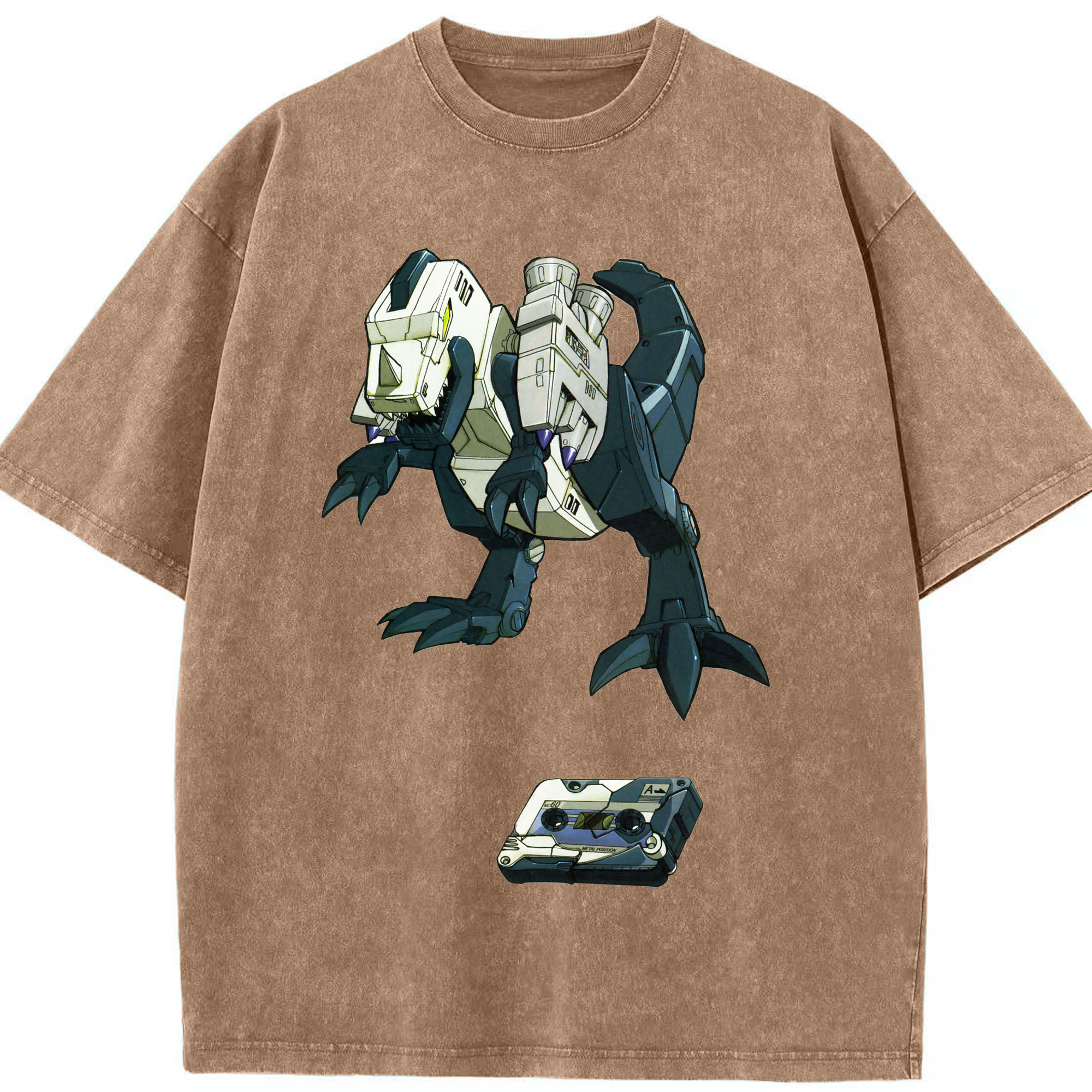 （画像用）  綿100% ヴィンテージ風 半袖Tシャツ（フロントプリント）