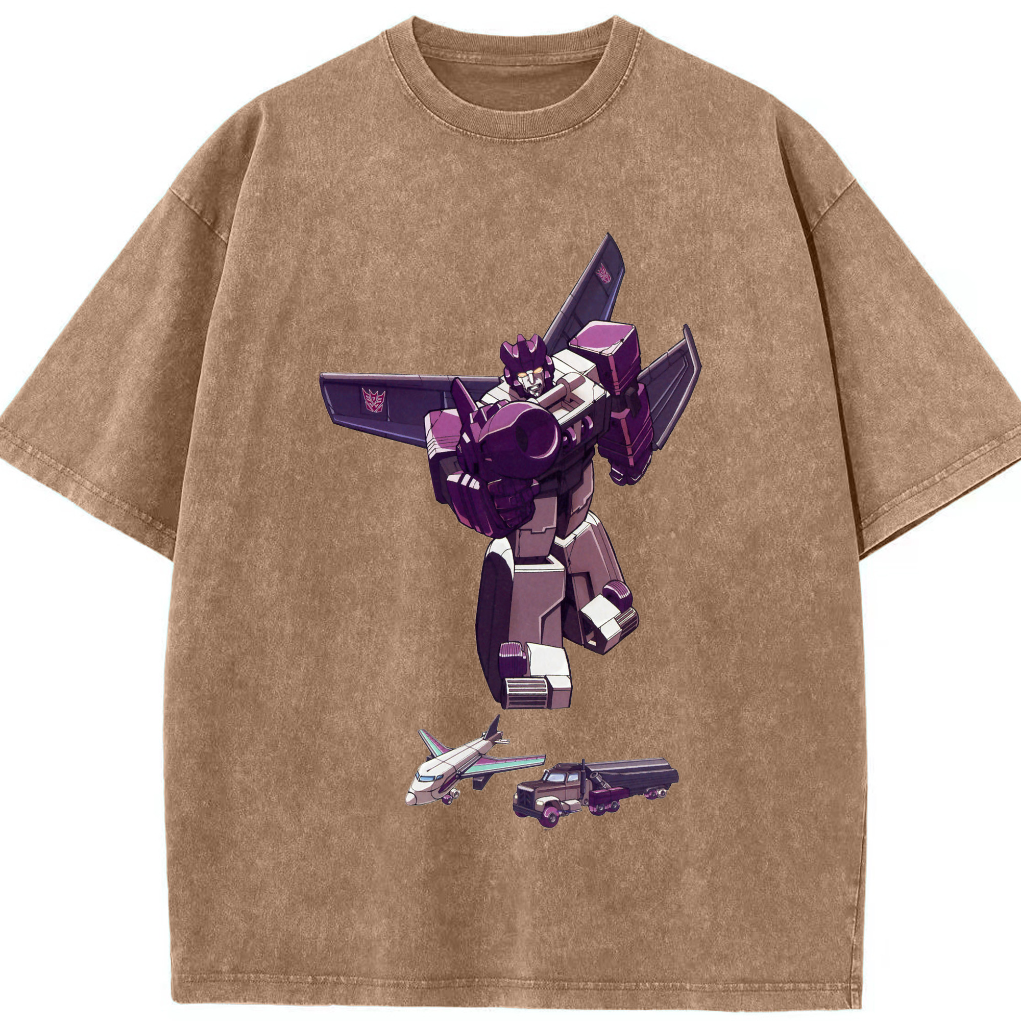 （画像用）  綿100% ヴィンテージ風 半袖Tシャツ（フロントプリント）