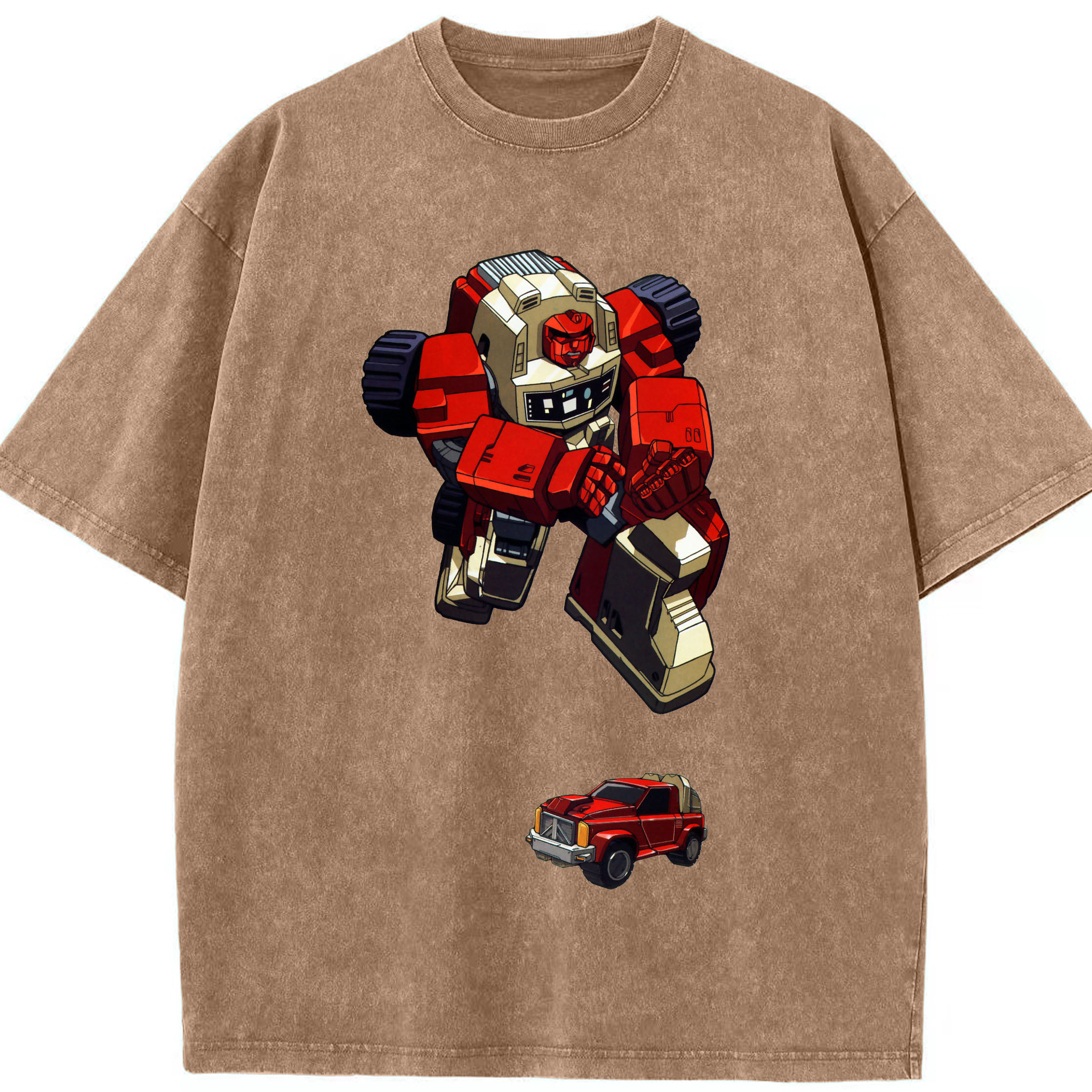 （画像用）  綿100% ヴィンテージ風 半袖Tシャツ（フロントプリント）