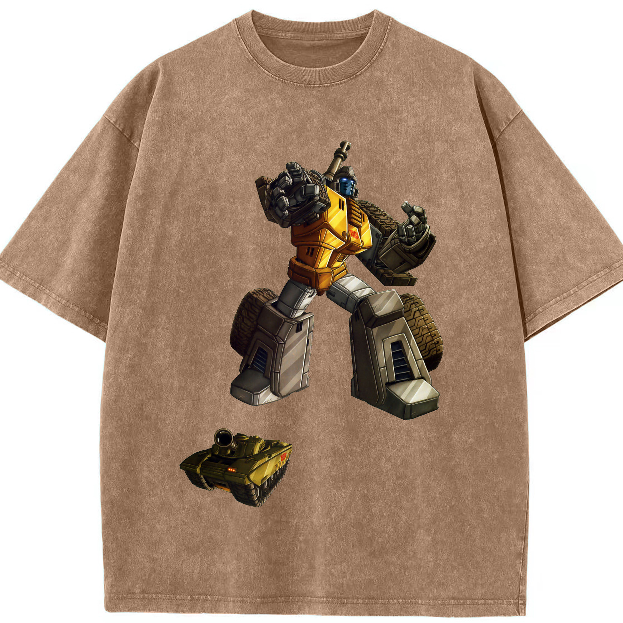 （画像用）  綿100% ヴィンテージ風 半袖Tシャツ（フロントプリント）