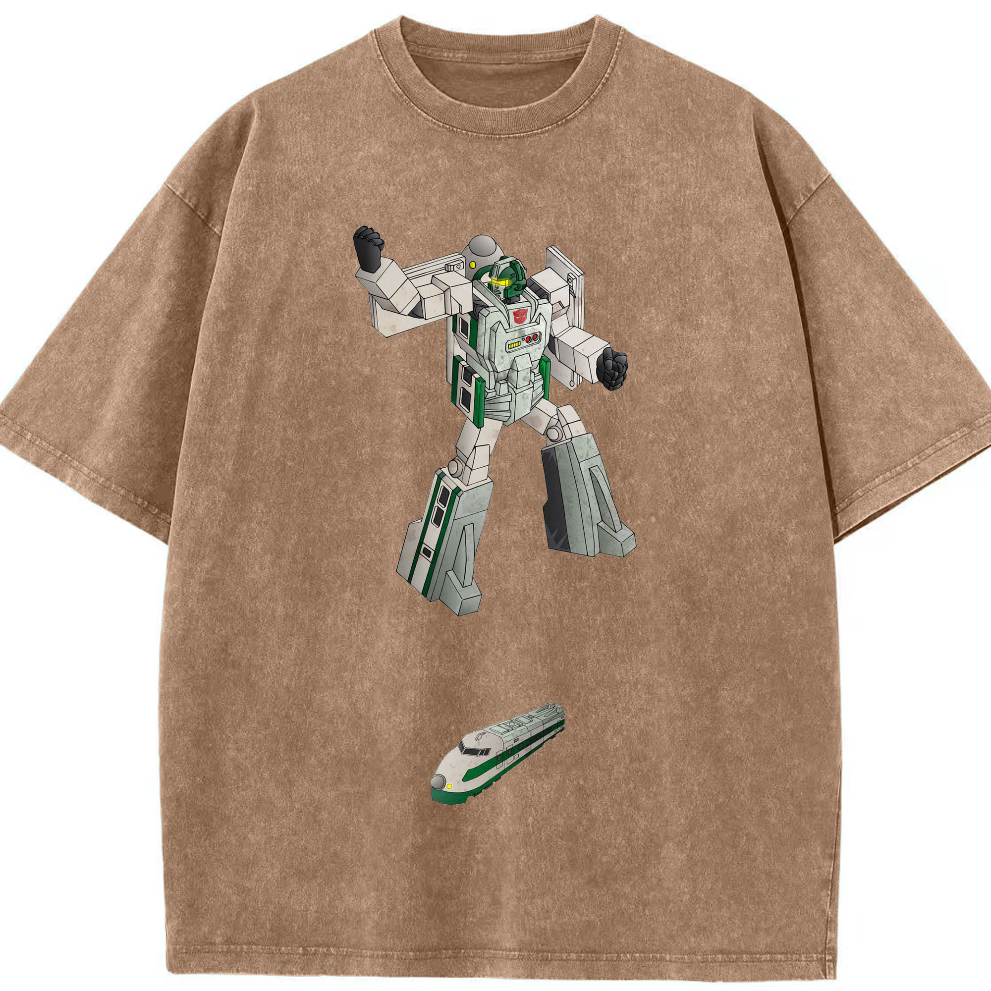 （画像用）  綿100% ヴィンテージ風 半袖Tシャツ（フロントプリント）