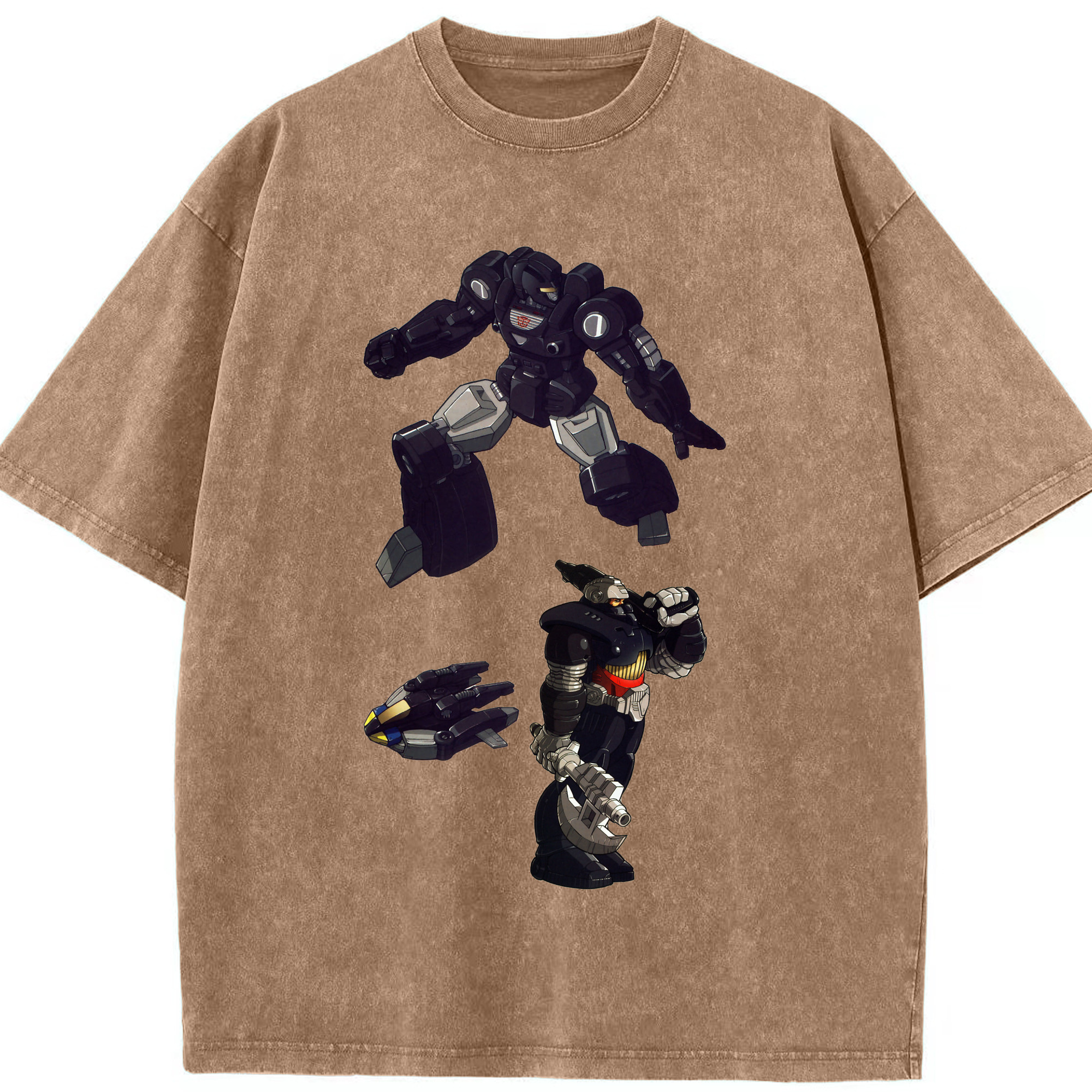（画像用）  綿100% ヴィンテージ風 半袖Tシャツ（フロントプリント）