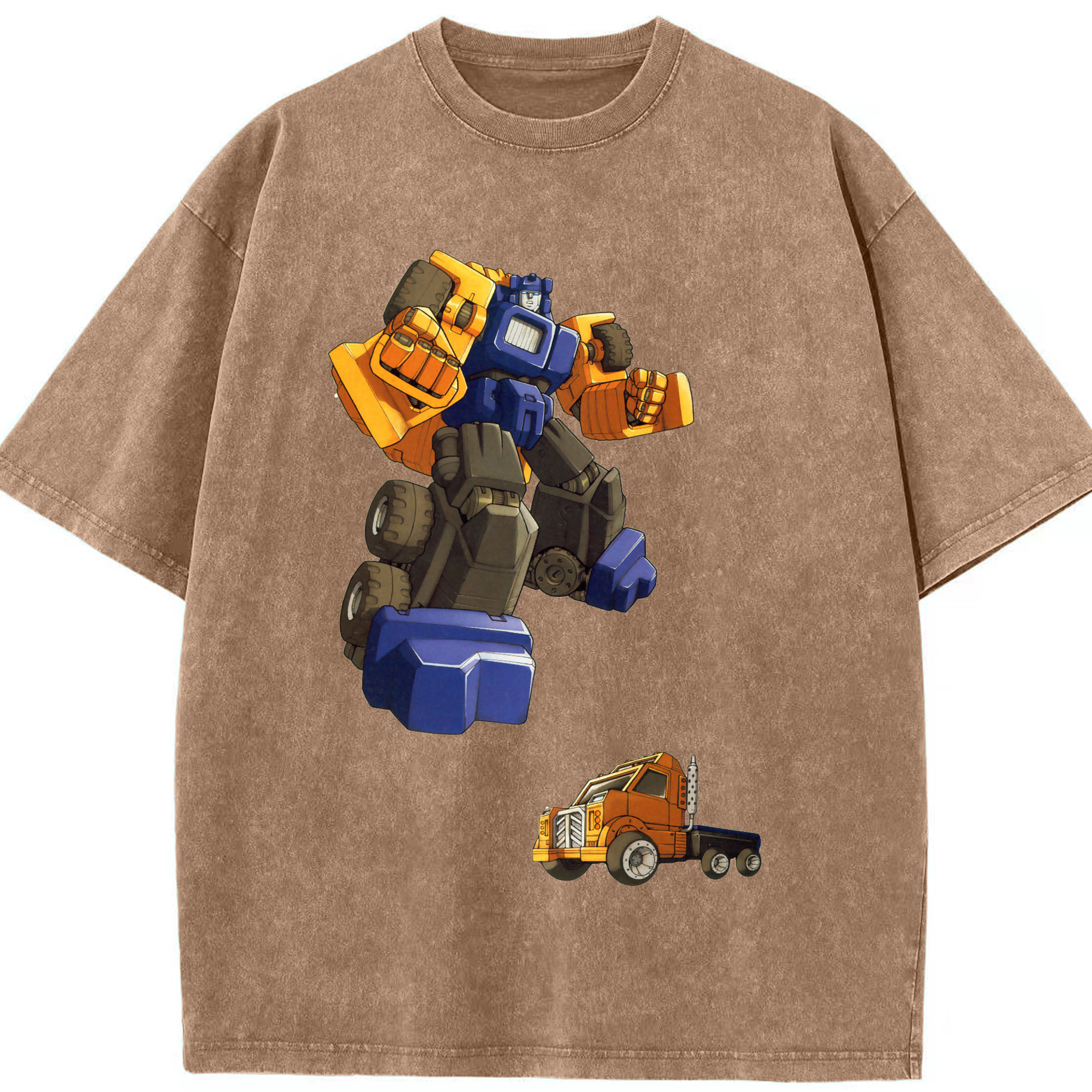 （画像用）  綿100% ヴィンテージ風 半袖Tシャツ（フロントプリント）
