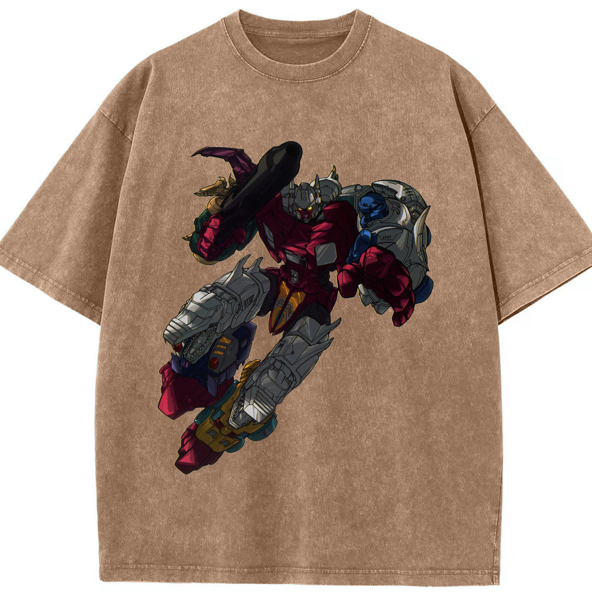 （画像用）  綿100% ヴィンテージ風 半袖Tシャツ（フロントプリント）