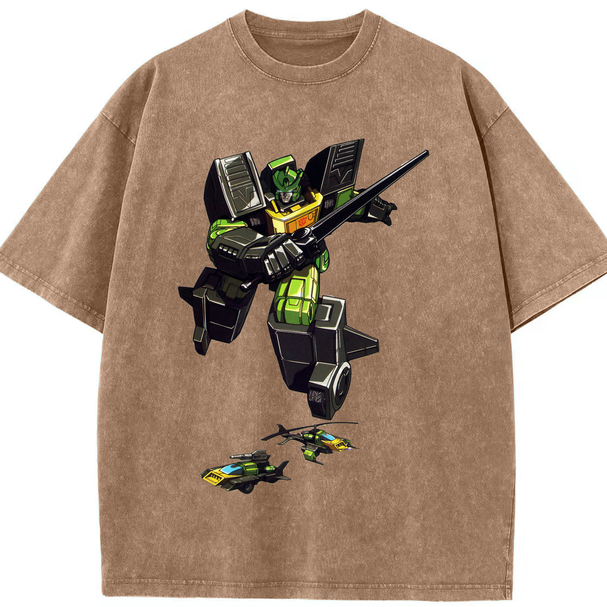 （画像用）  綿100% ヴィンテージ風 半袖Tシャツ（フロントプリント）