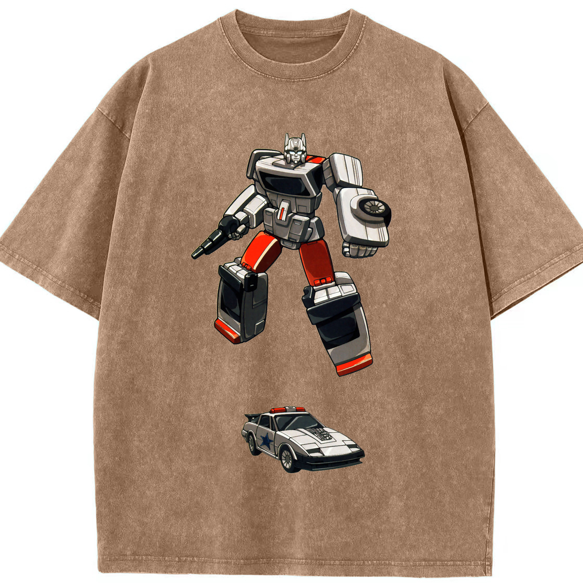 （画像用）  綿100% ヴィンテージ風 半袖Tシャツ（フロントプリント）