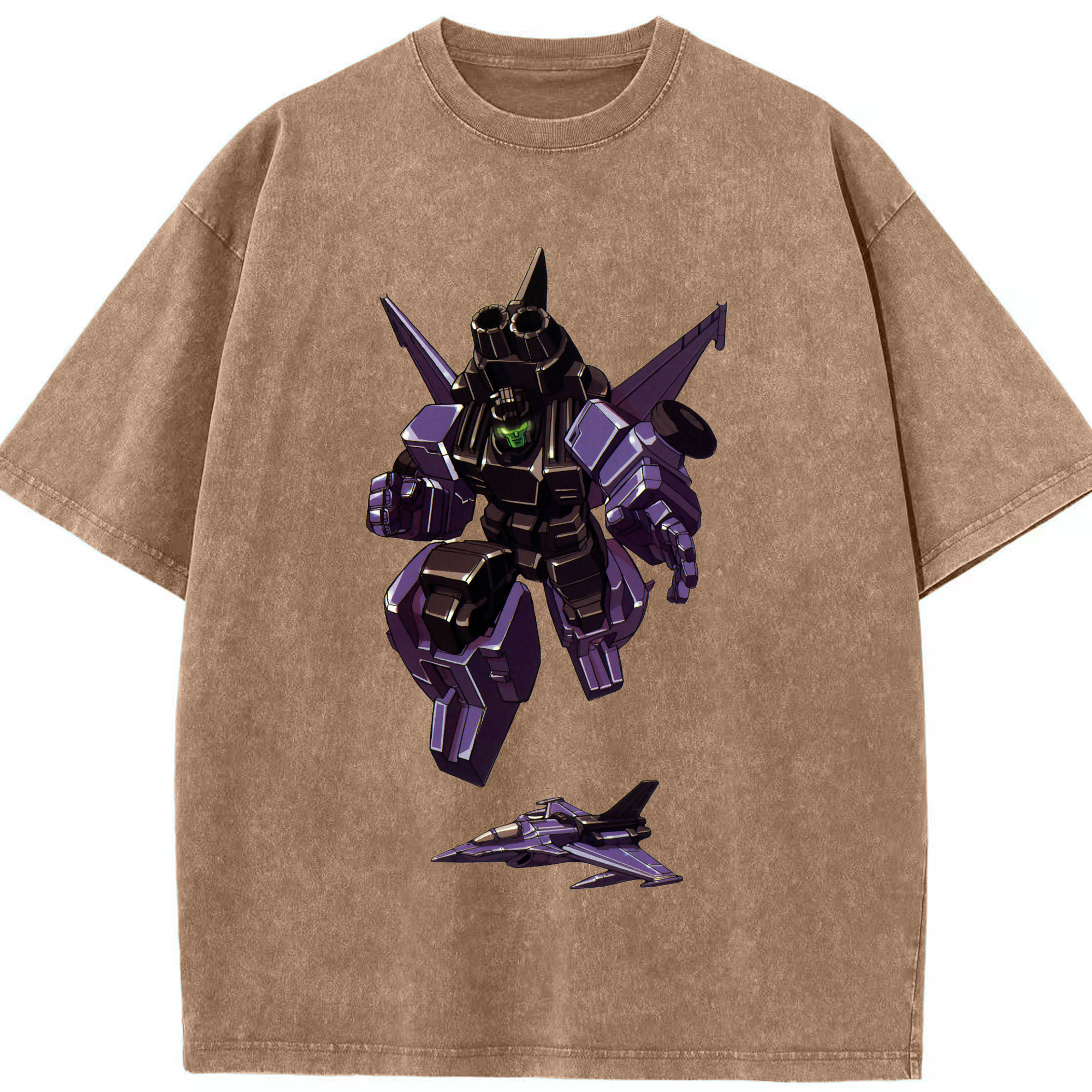 （画像用）  綿100% ヴィンテージ風 半袖Tシャツ（フロントプリント）