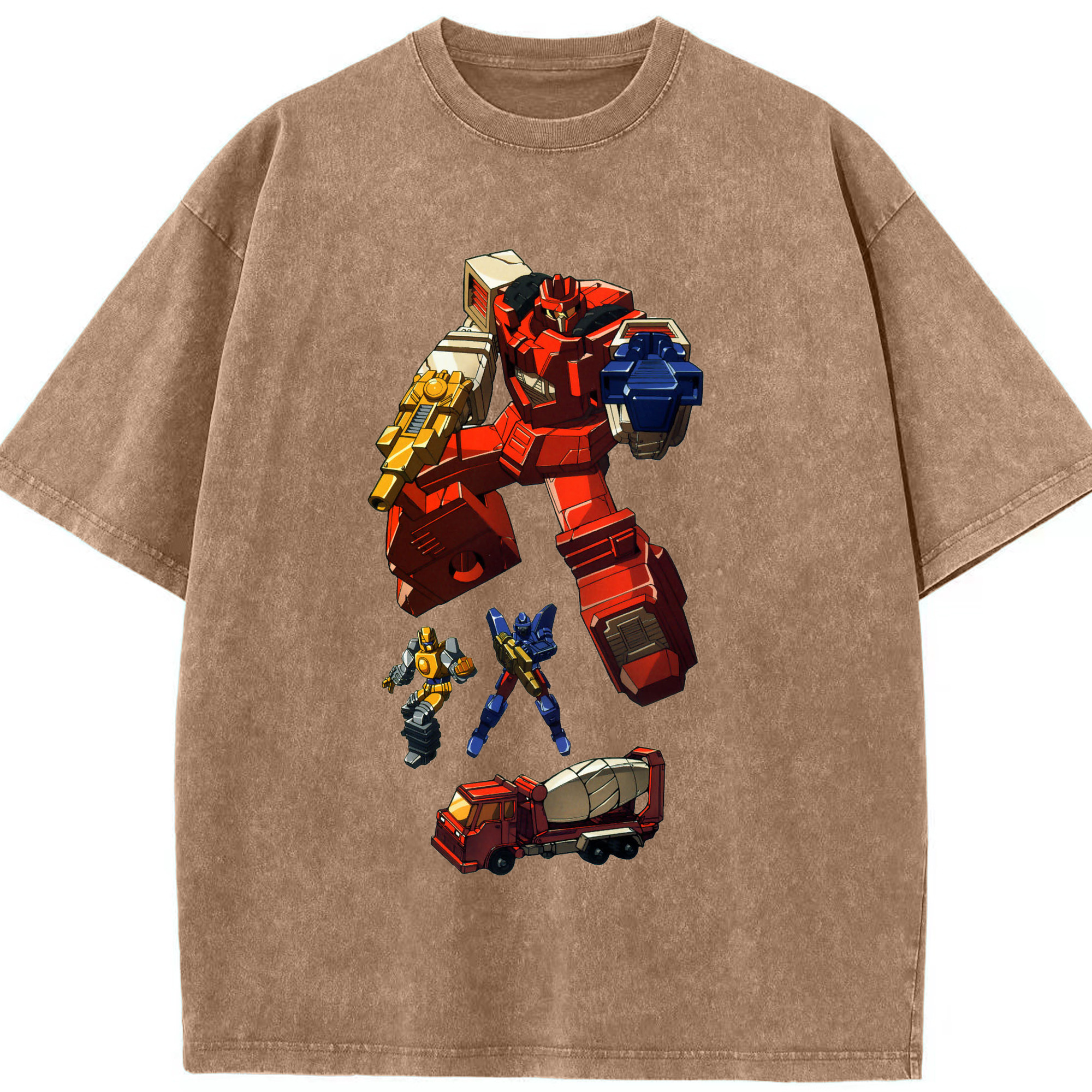 （画像用）  綿100% ヴィンテージ風 半袖Tシャツ（フロントプリント）