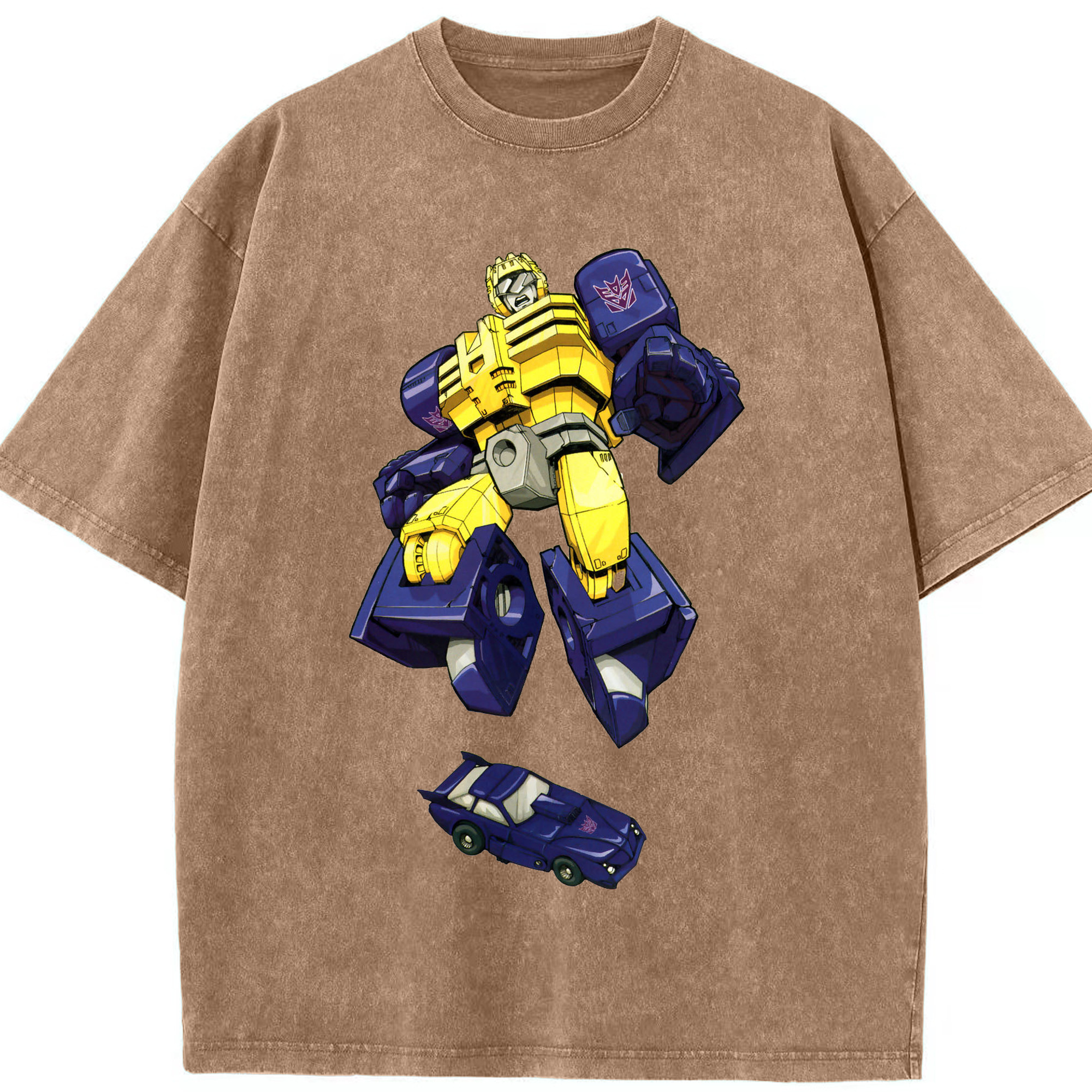 （画像用）  綿100% ヴィンテージ風 半袖Tシャツ（フロントプリント）