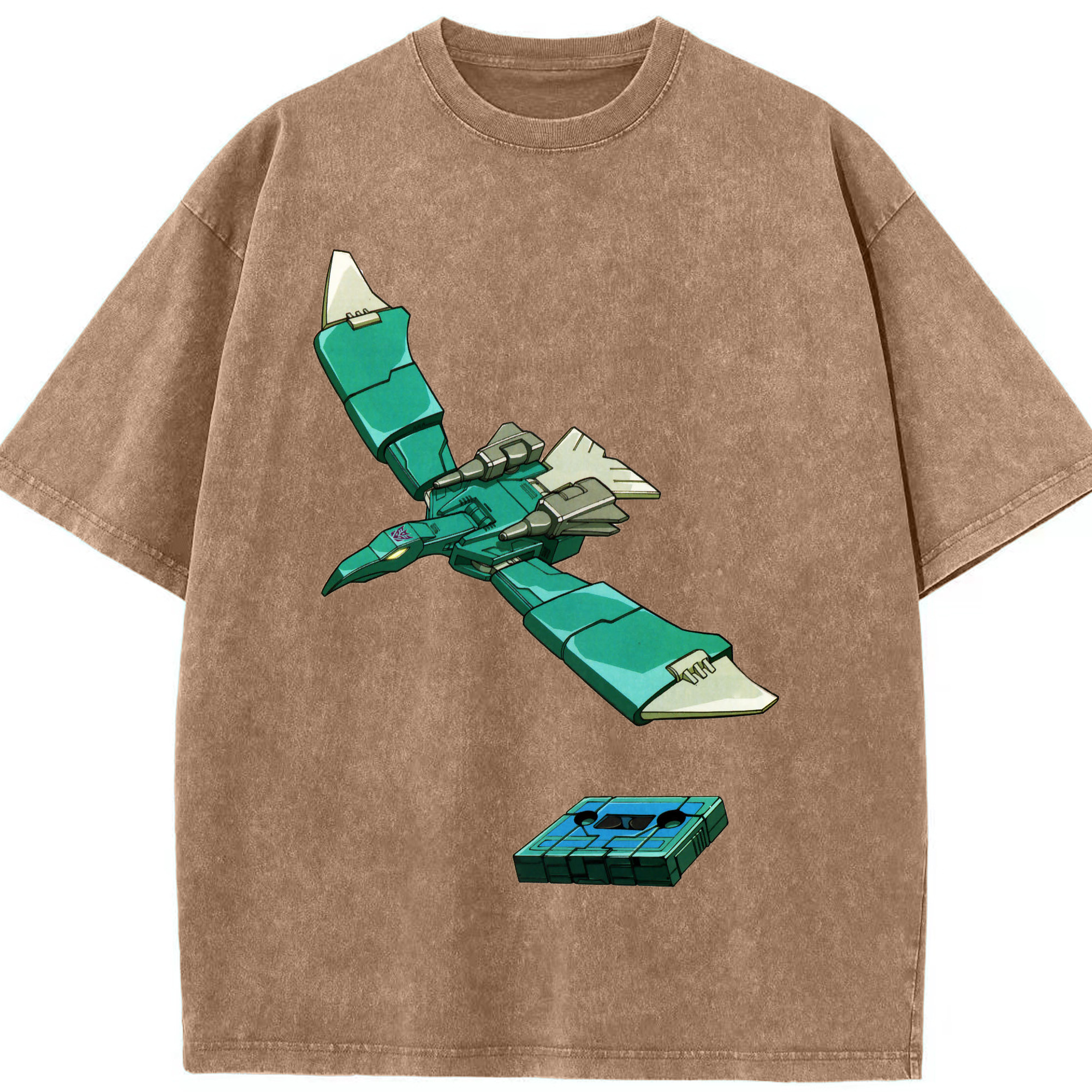 （画像用）  綿100% ヴィンテージ風 半袖Tシャツ（フロントプリント）