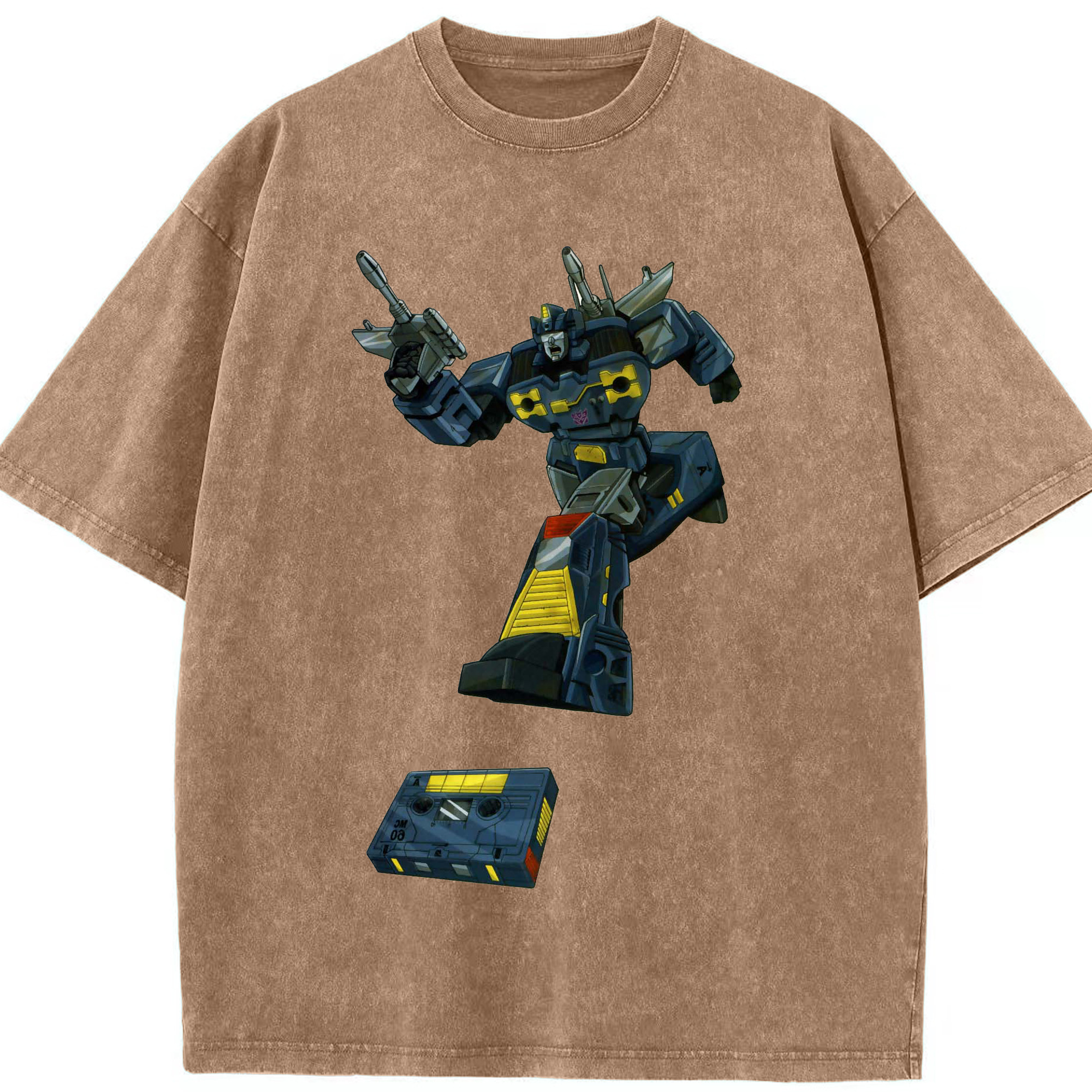 （画像用）  綿100% ヴィンテージ風 半袖Tシャツ（フロントプリント）