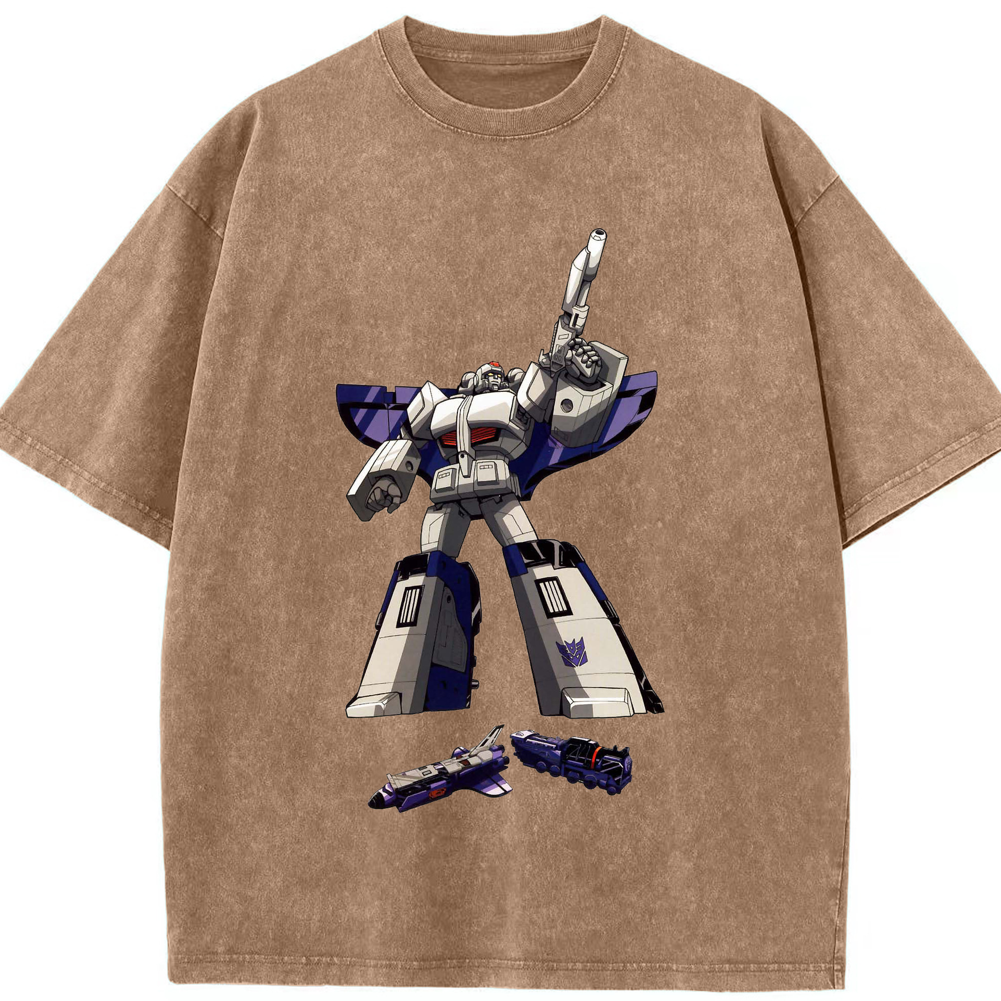 （画像用）  綿100% ヴィンテージ風 半袖Tシャツ（フロントプリント）