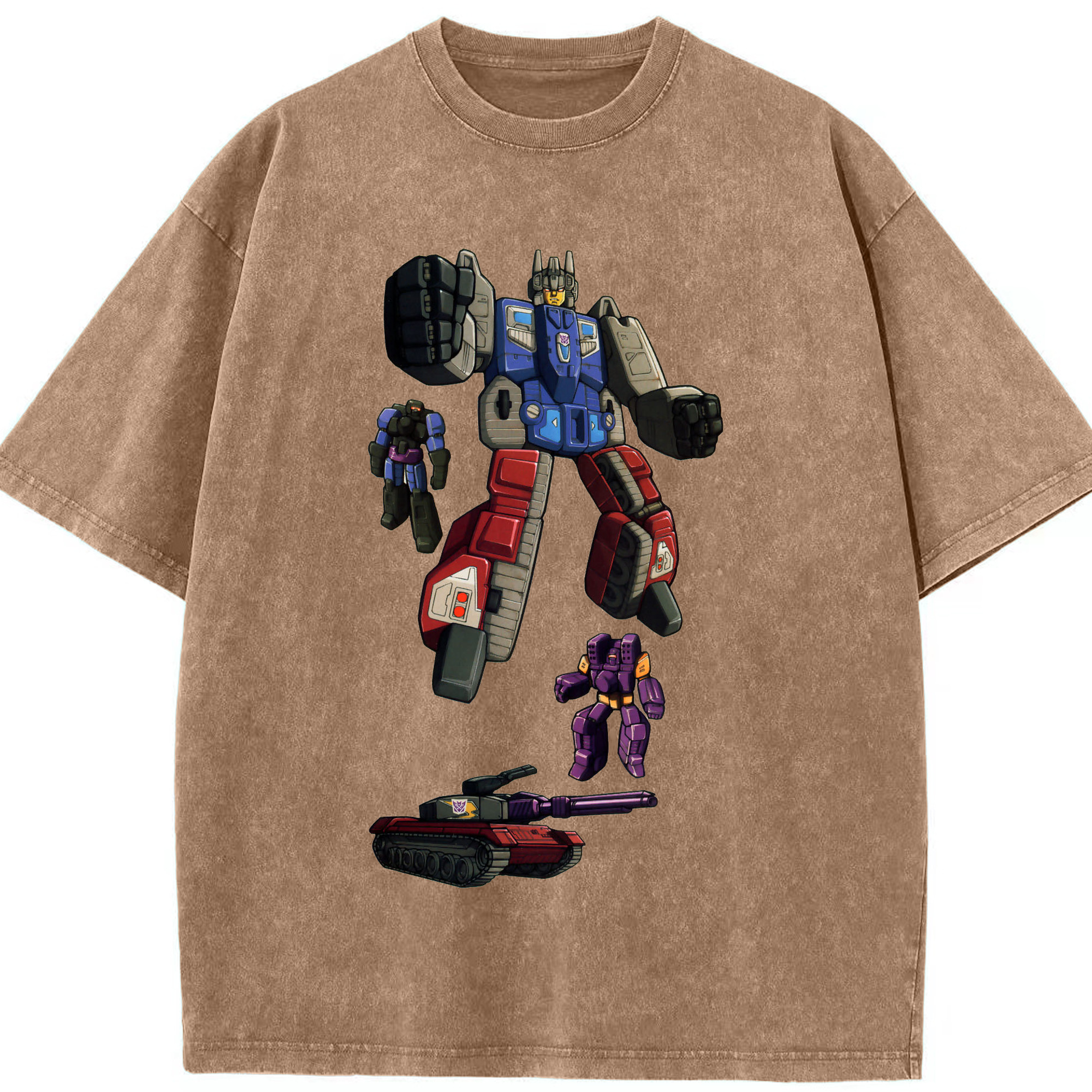 （画像用）  綿100% ヴィンテージ風 半袖Tシャツ（フロントプリント）