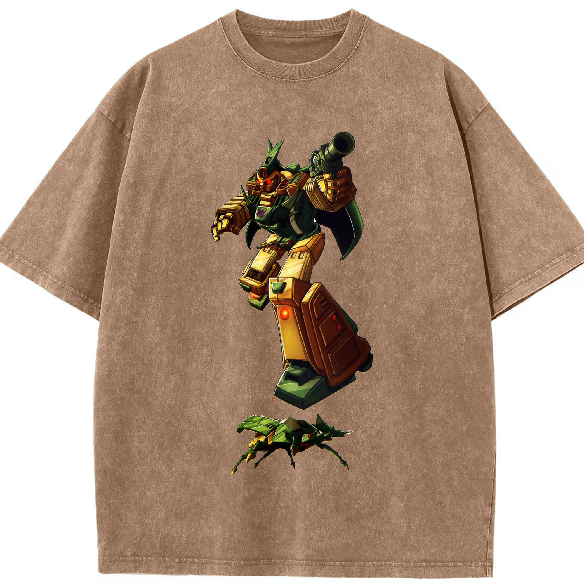（画像用）  綿100% ヴィンテージ風 半袖Tシャツ（フロントプリント）