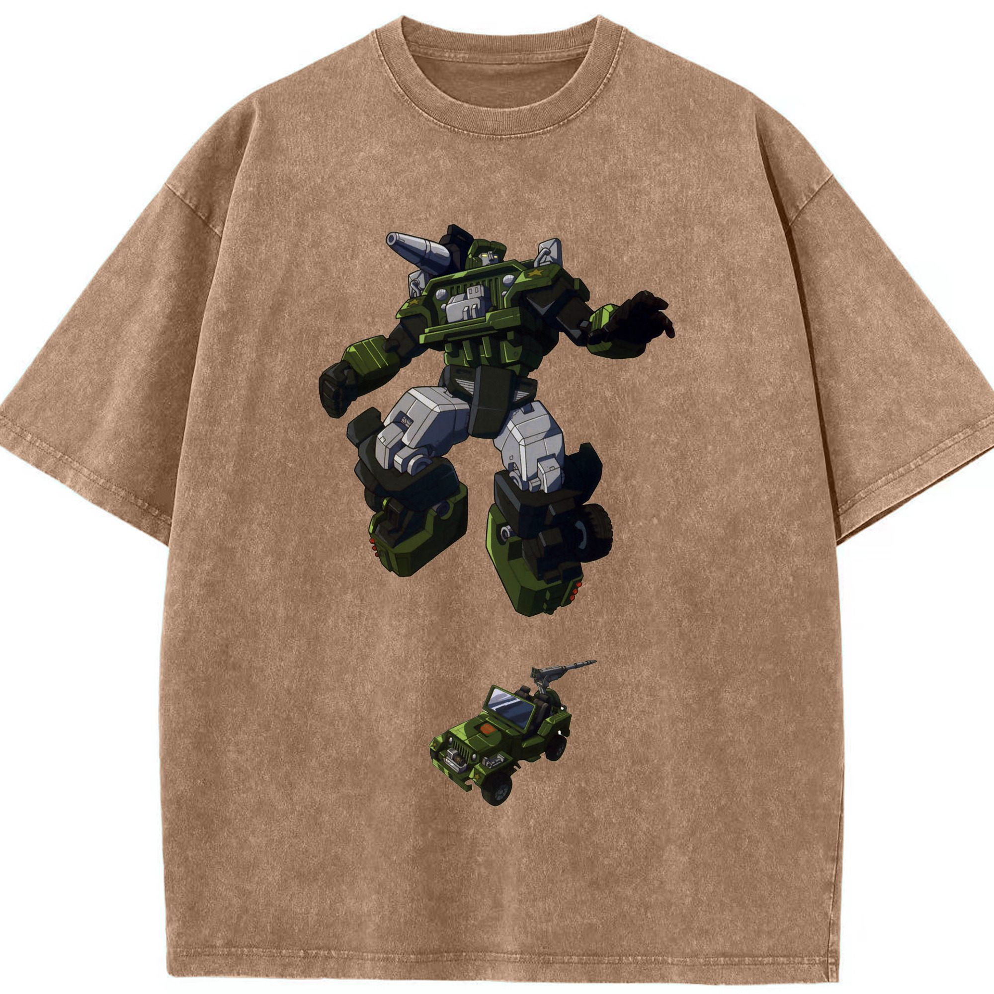 （画像用）  綿100% ヴィンテージ風 半袖Tシャツ（フロントプリント）