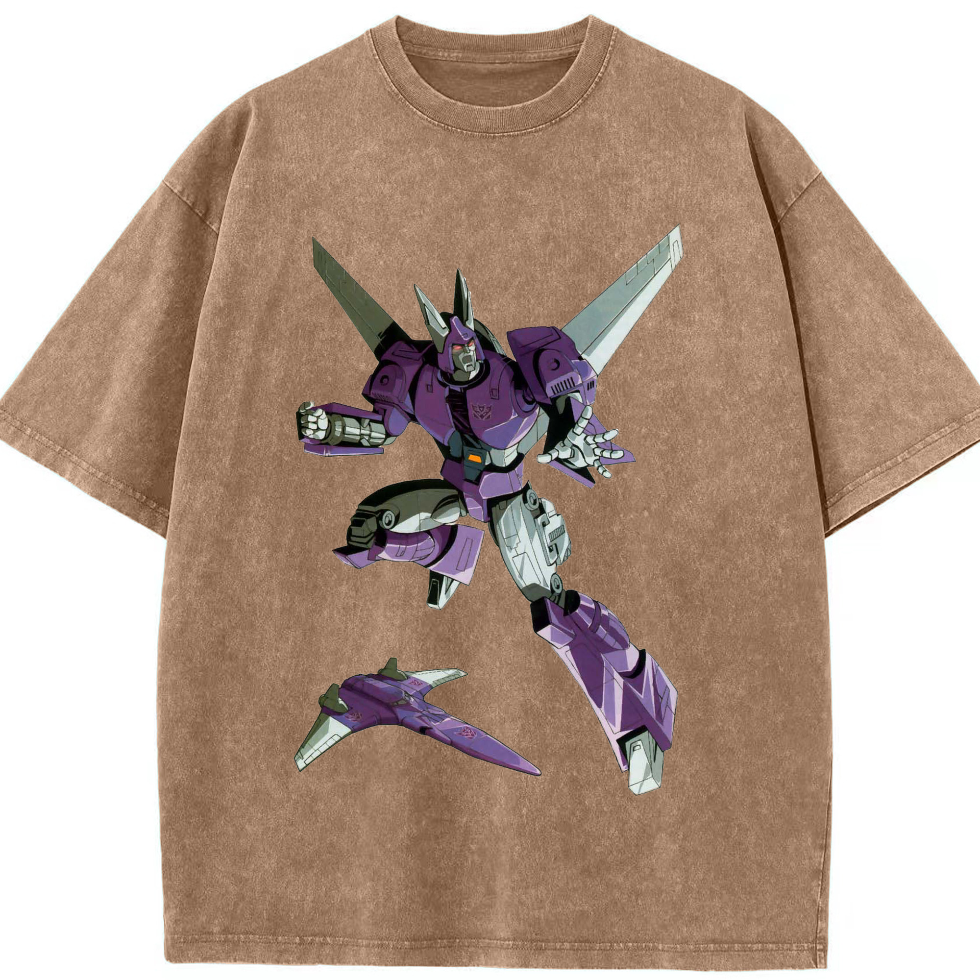 （画像用）  綿100% ヴィンテージ風 半袖Tシャツ（フロントプリント）