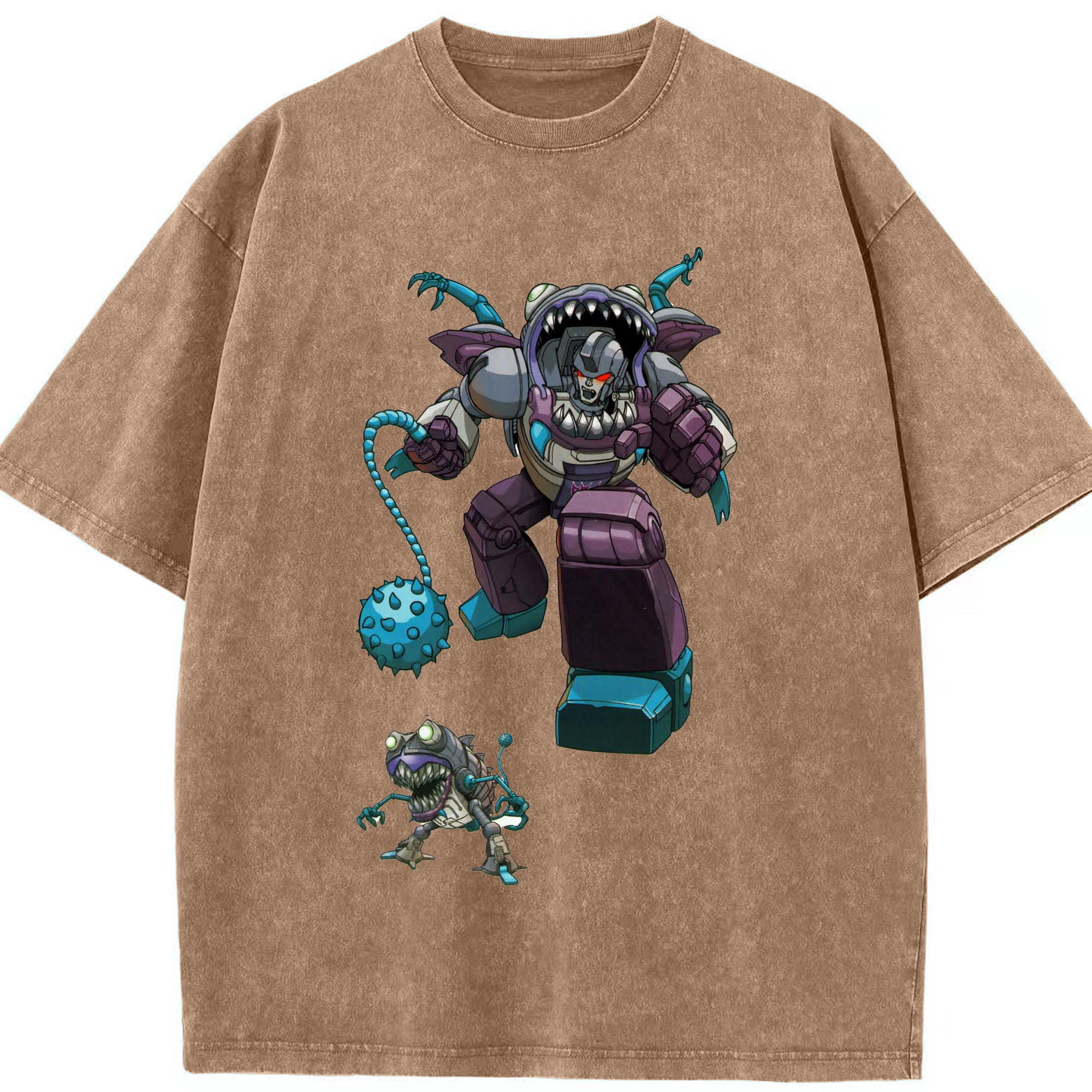 （画像用）  綿100% ヴィンテージ風 半袖Tシャツ（フロントプリント）