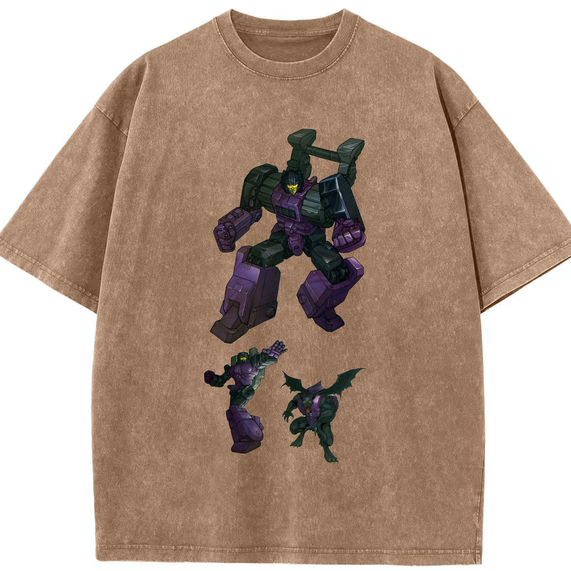 （画像用）  綿100% ヴィンテージ風 半袖Tシャツ（フロントプリント）