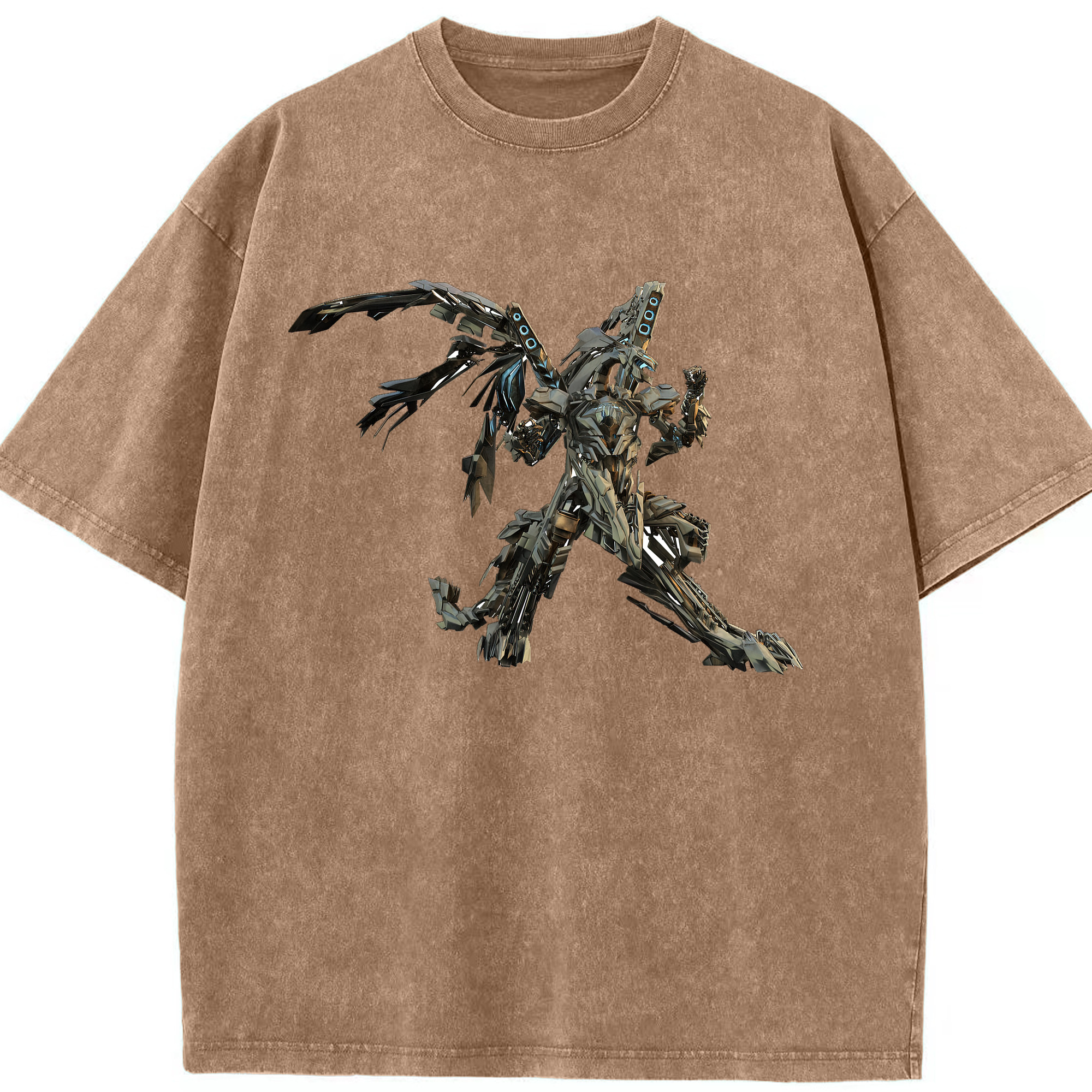 （画像用）  綿100% ヴィンテージ風 半袖Tシャツ（フロントプリント）