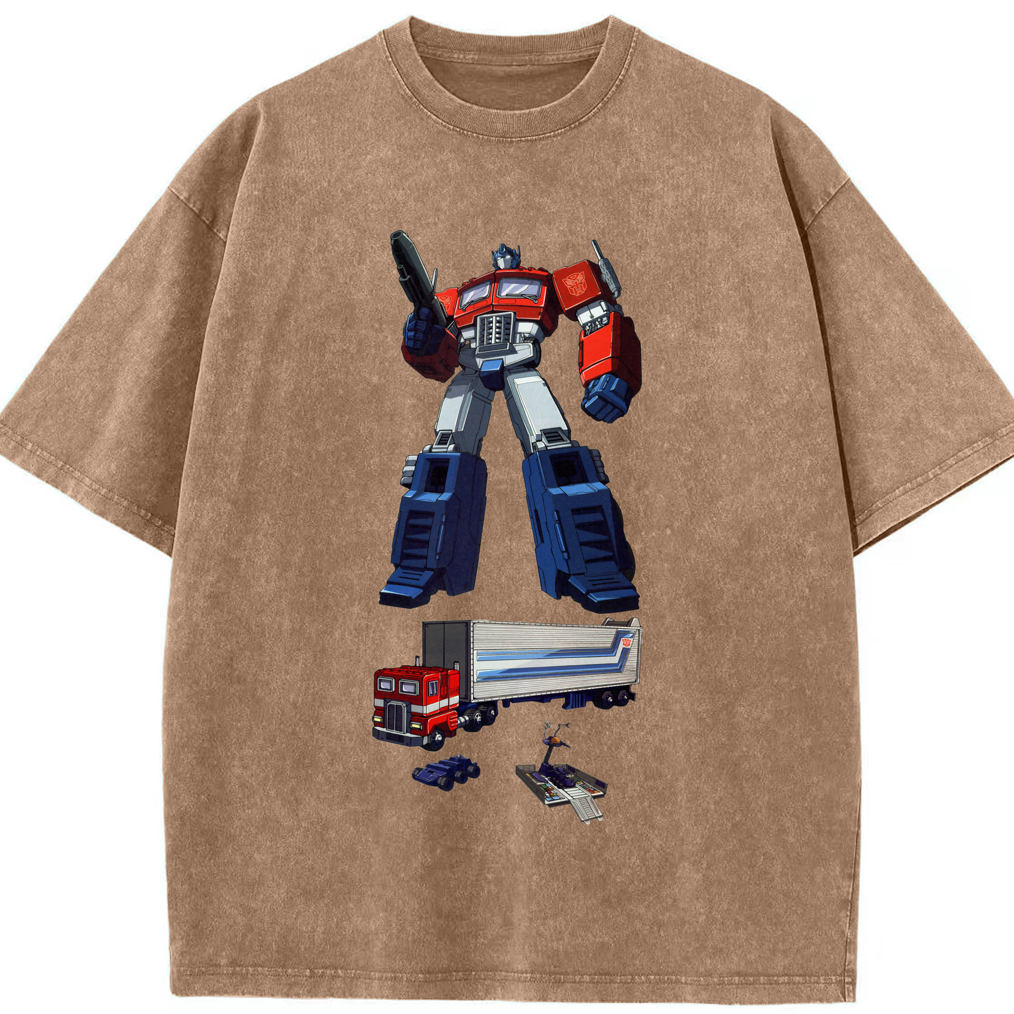 （画像用）  綿100% ヴィンテージ風 半袖Tシャツ（フロントプリント）