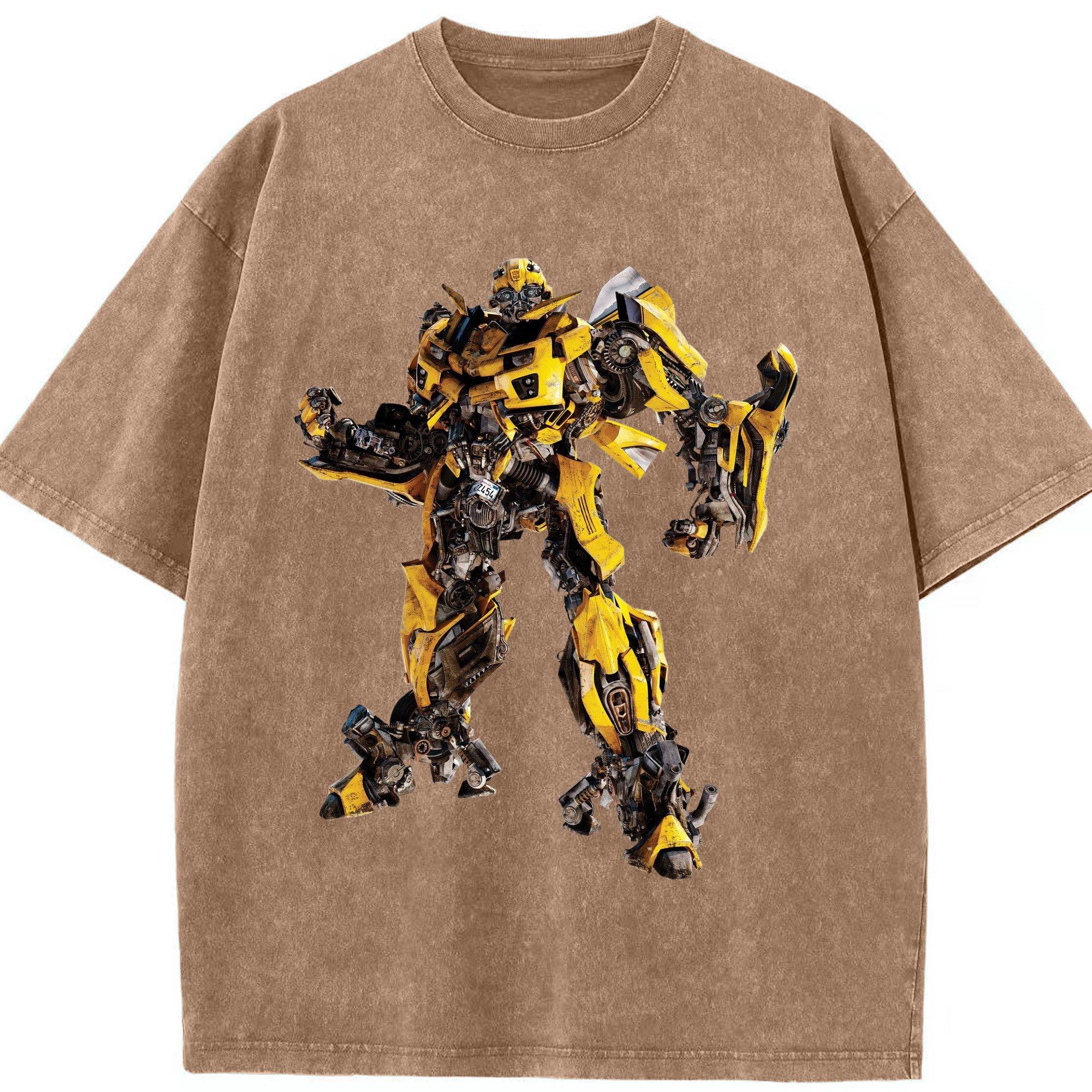 （画像用）  綿100% ヴィンテージ風 半袖Tシャツ（フロントプリント）