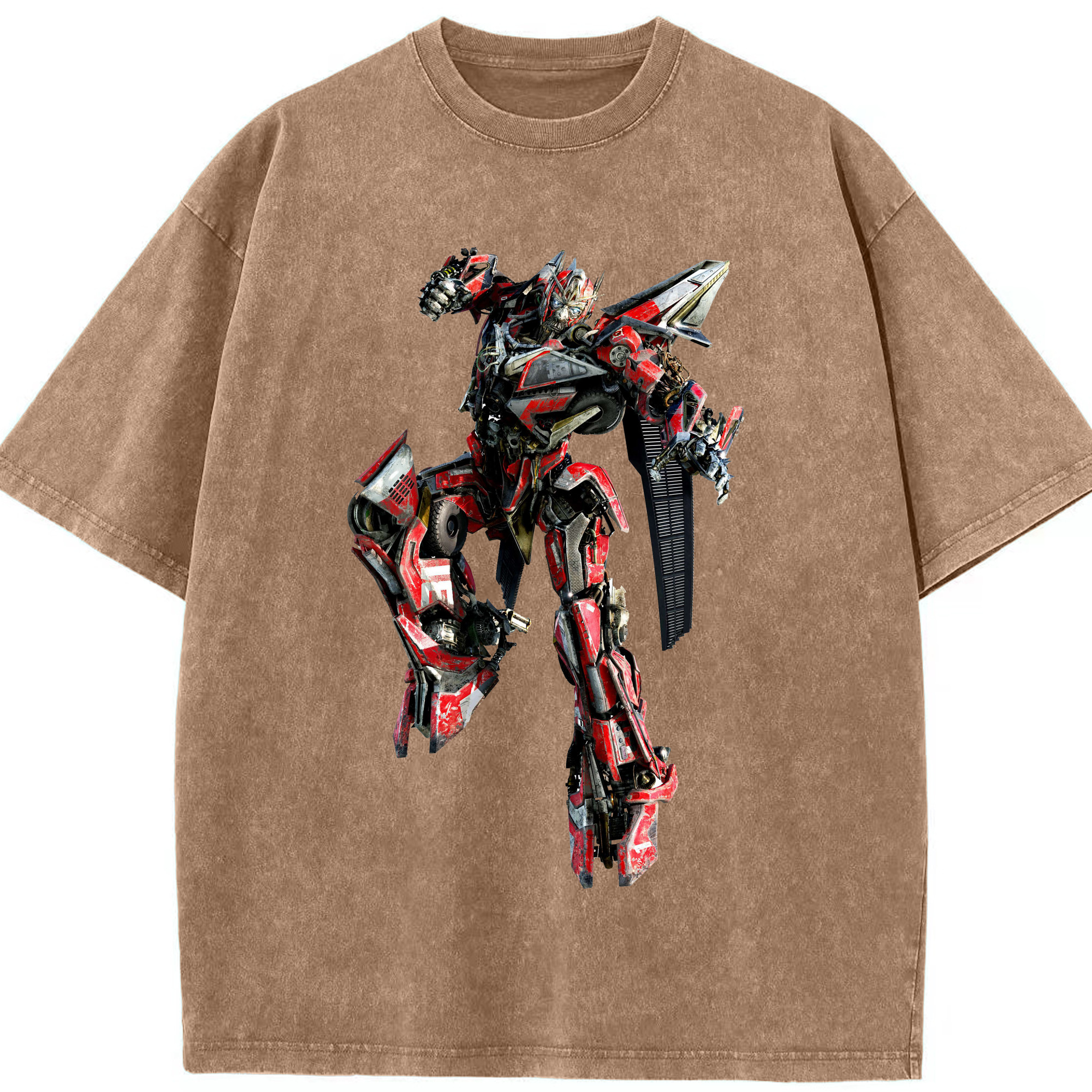 （画像用）  綿100% ヴィンテージ風 半袖Tシャツ（フロントプリント）