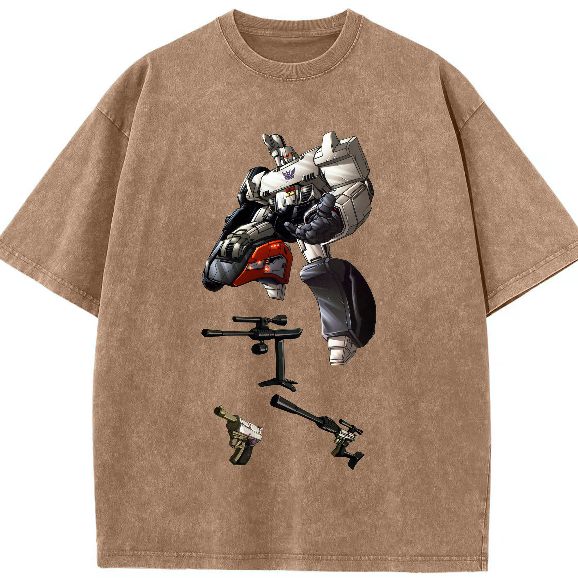 （画像用）  綿100% ヴィンテージ風 半袖Tシャツ（フロントプリント）