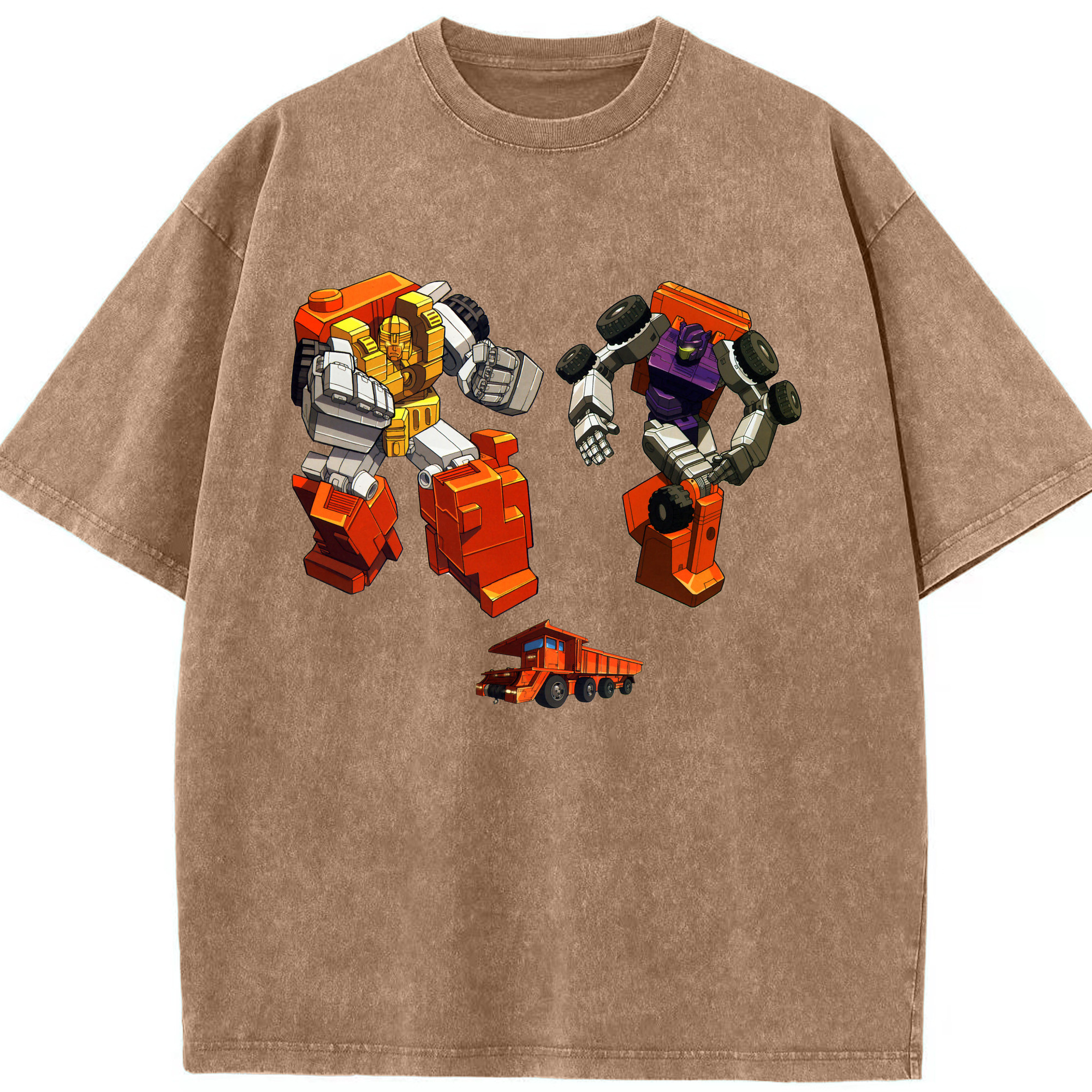 （画像用）  綿100% ヴィンテージ風 半袖Tシャツ（フロントプリント）