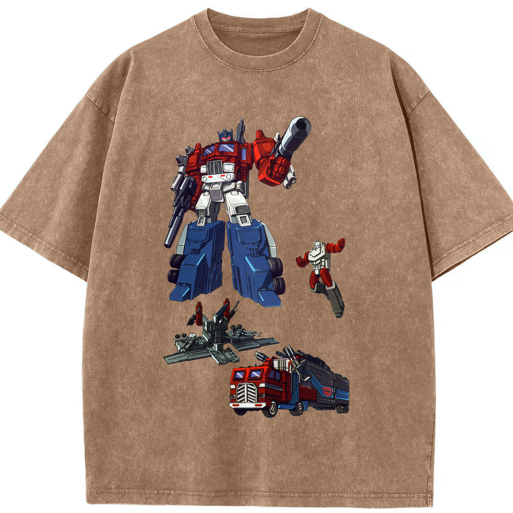 （画像用）  綿100% ヴィンテージ風 半袖Tシャツ（フロントプリント）