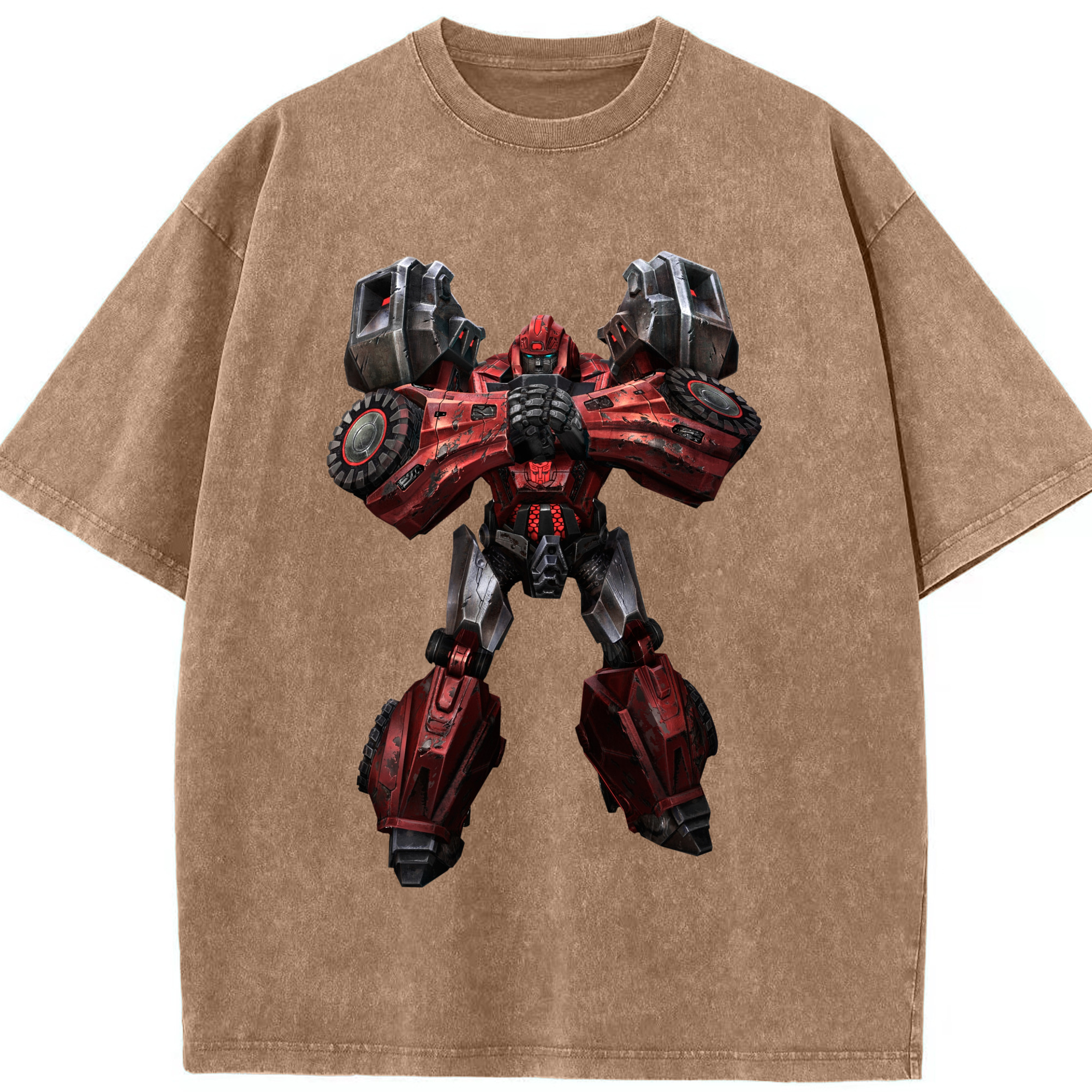 （画像用）  綿100% ヴィンテージ風 半袖Tシャツ（フロントプリント）