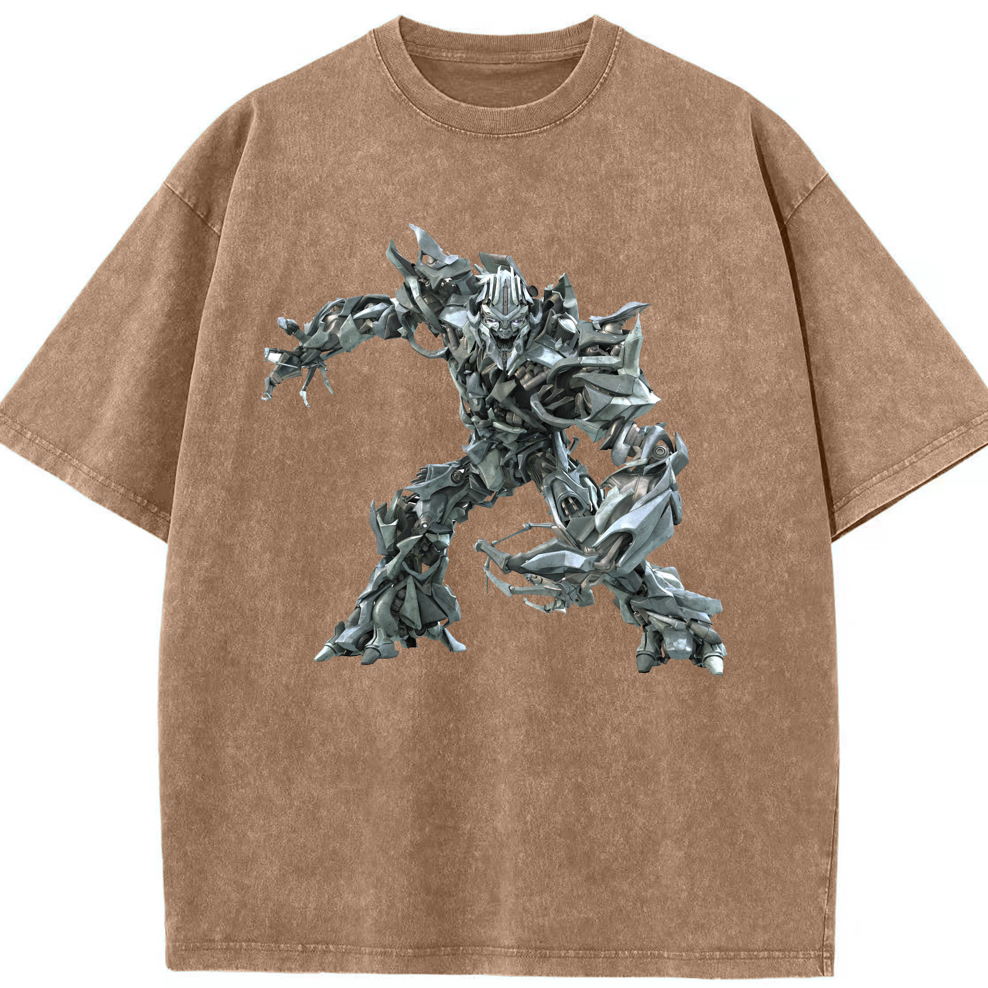 （画像用）  綿100% ヴィンテージ風 半袖Tシャツ（フロントプリント）