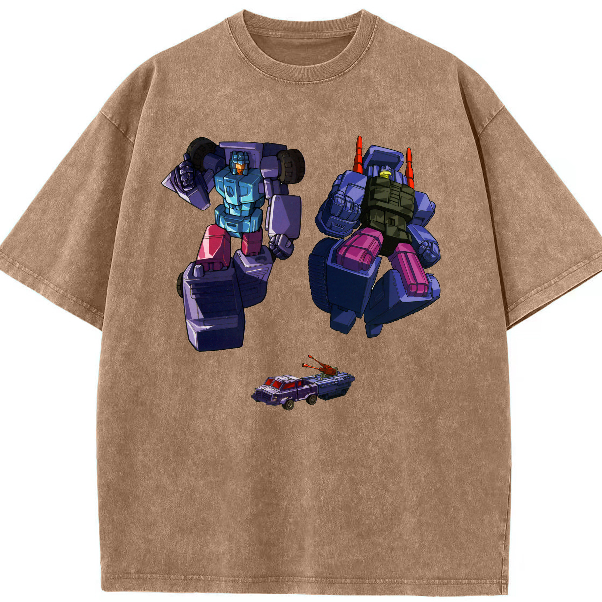 （画像用）  綿100% ヴィンテージ風 半袖Tシャツ（フロントプリント）