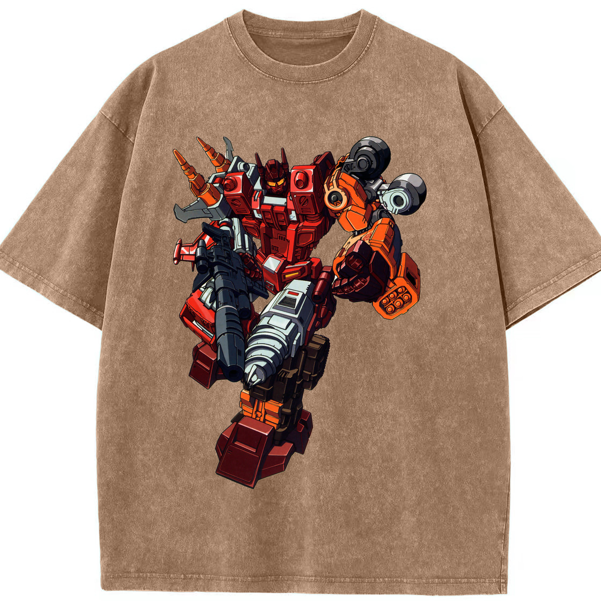 （画像用）  綿100% ヴィンテージ風 半袖Tシャツ（フロントプリント）