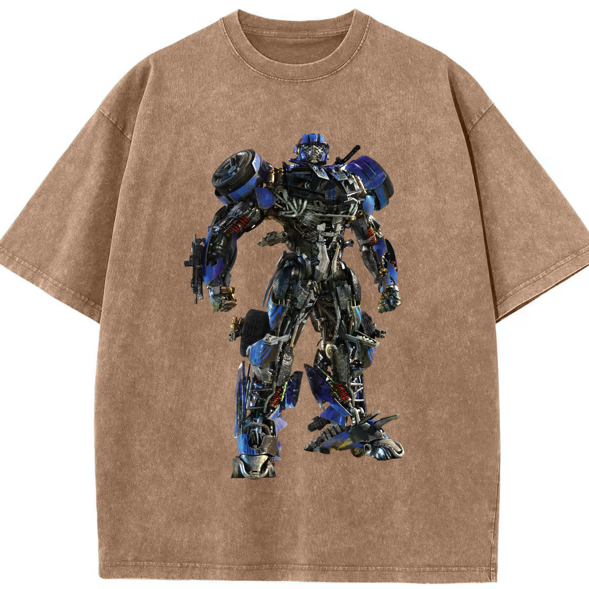 （画像用）  綿100% ヴィンテージ風 半袖Tシャツ（フロントプリント）