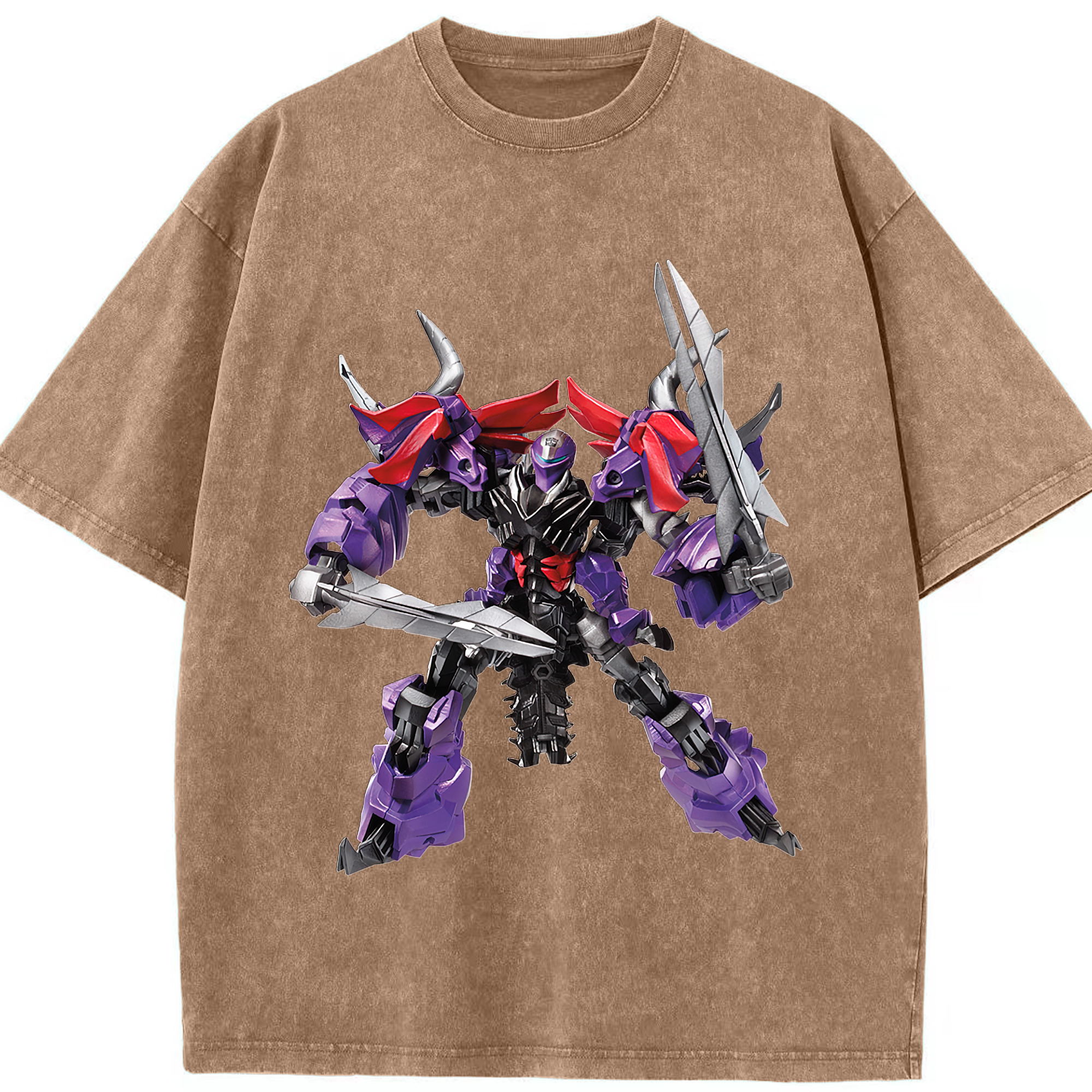 （画像用）  綿100% ヴィンテージ風 半袖Tシャツ（フロントプリント）