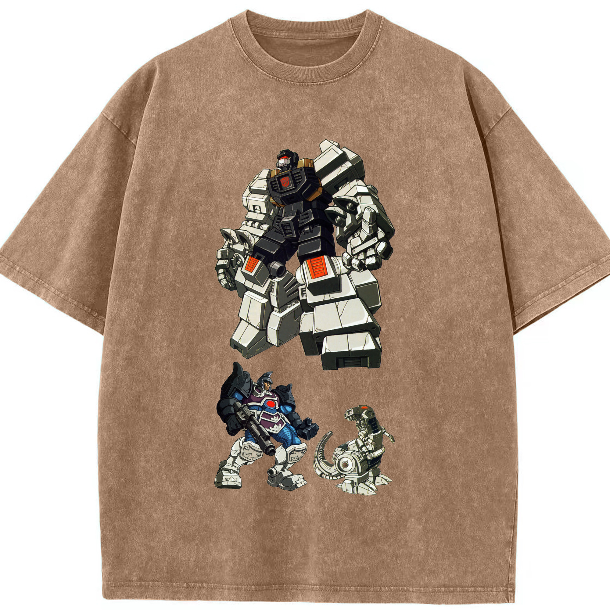 （画像用）  綿100% ヴィンテージ風 半袖Tシャツ（フロントプリント）