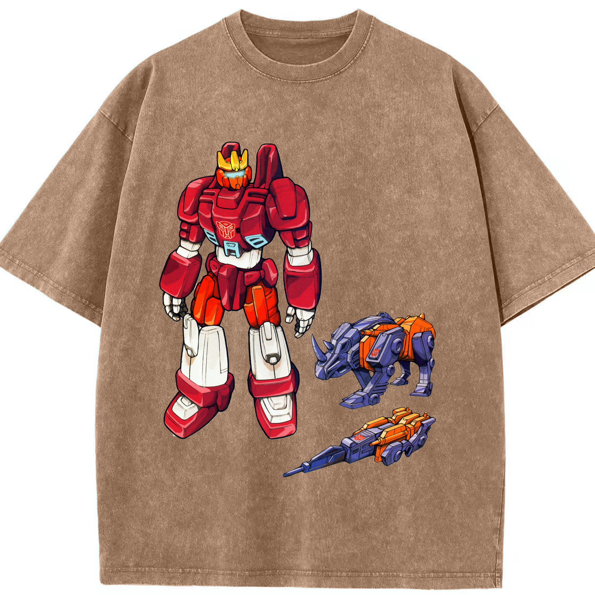 （画像用）  綿100% ヴィンテージ風 半袖Tシャツ（フロントプリント）