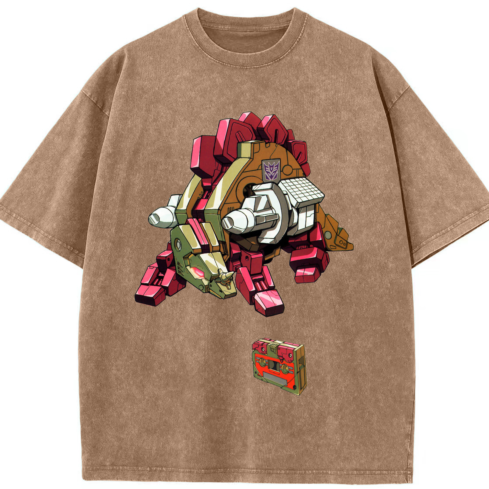 （画像用）  綿100% ヴィンテージ風 半袖Tシャツ（フロントプリント）