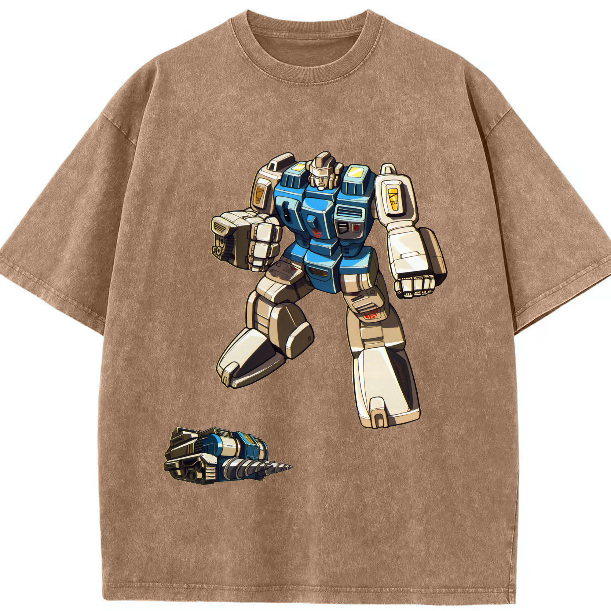 （画像用）  綿100% ヴィンテージ風 半袖Tシャツ（フロントプリント）