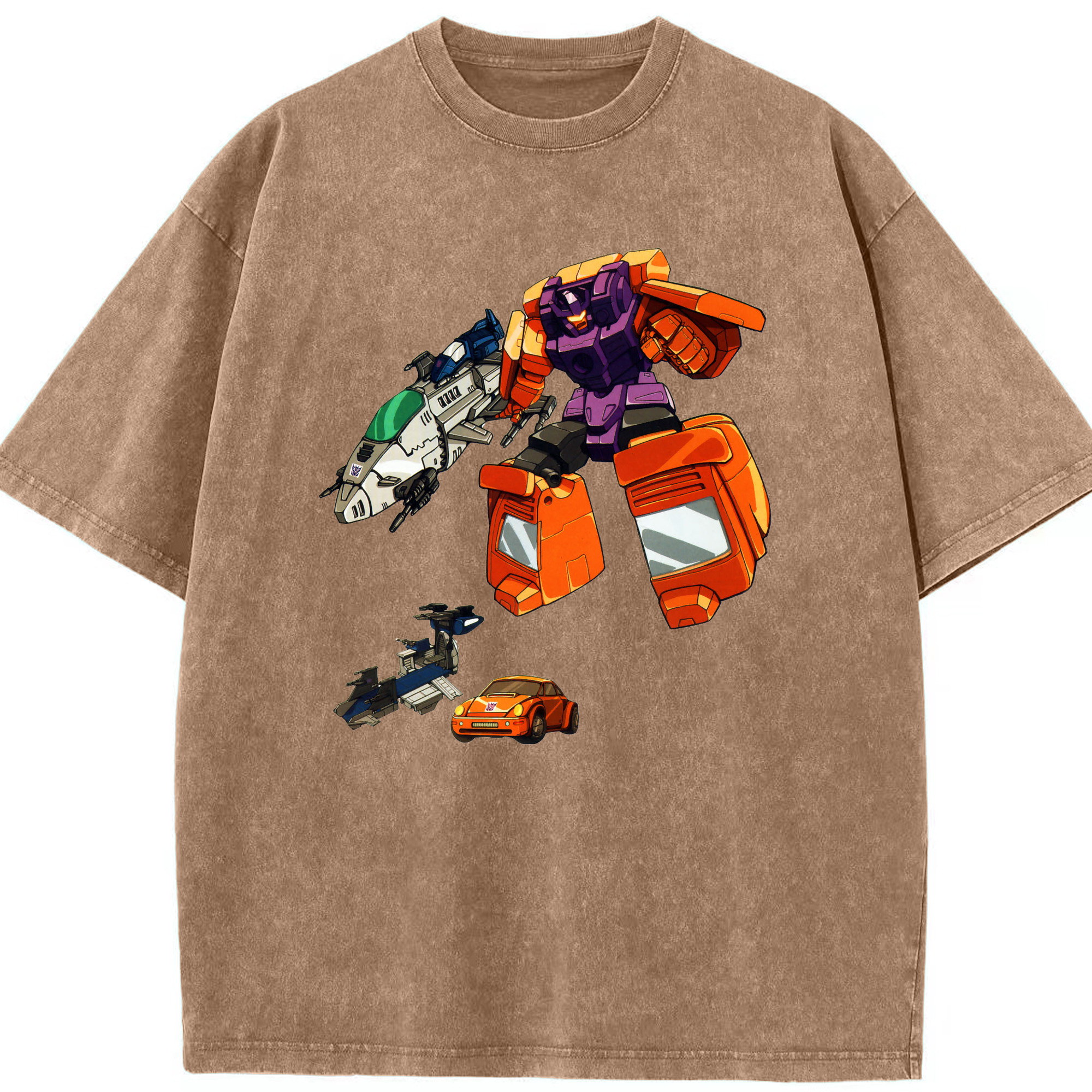 （画像用）  綿100% ヴィンテージ風 半袖Tシャツ（フロントプリント）