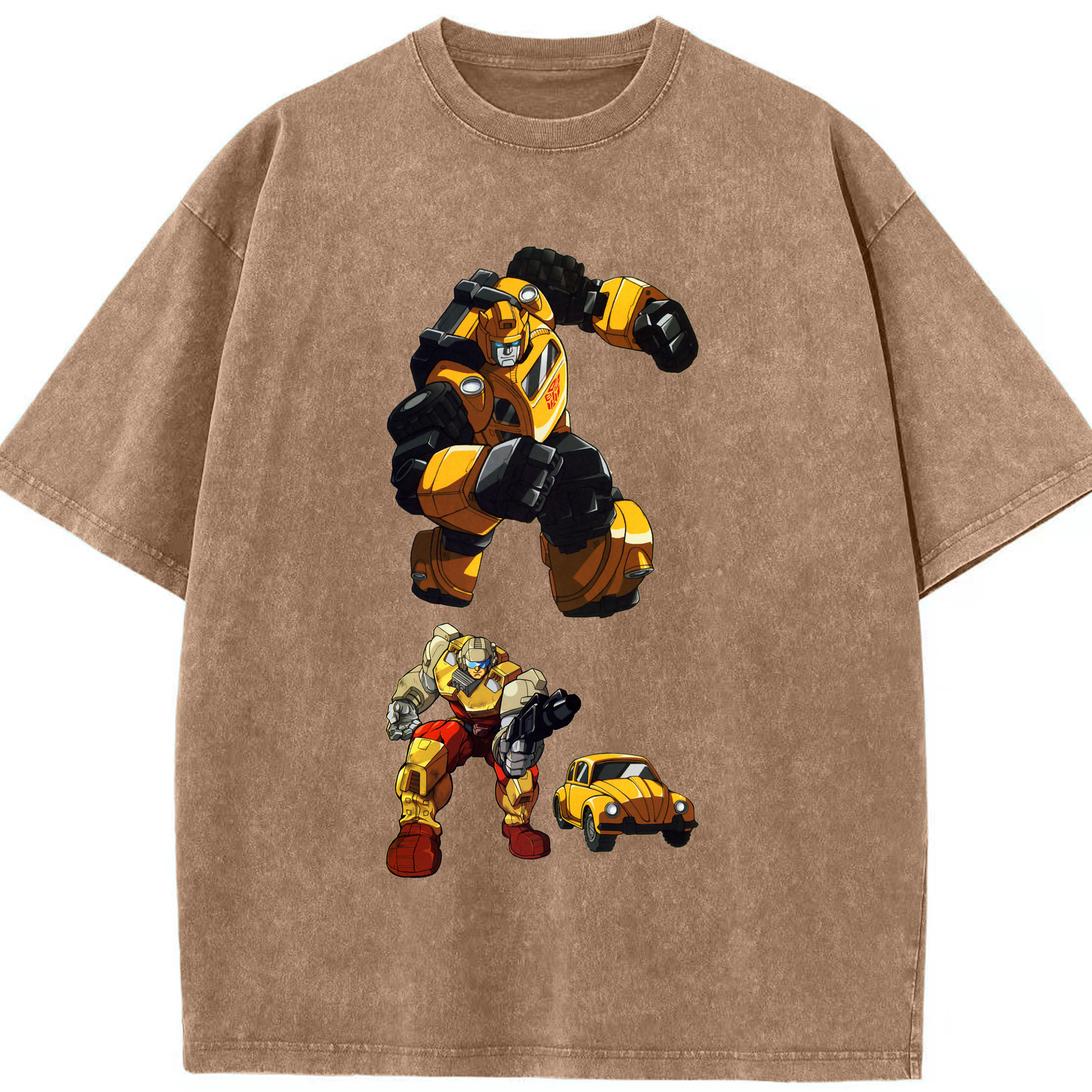 （画像用）  綿100% ヴィンテージ風 半袖Tシャツ（フロントプリント）