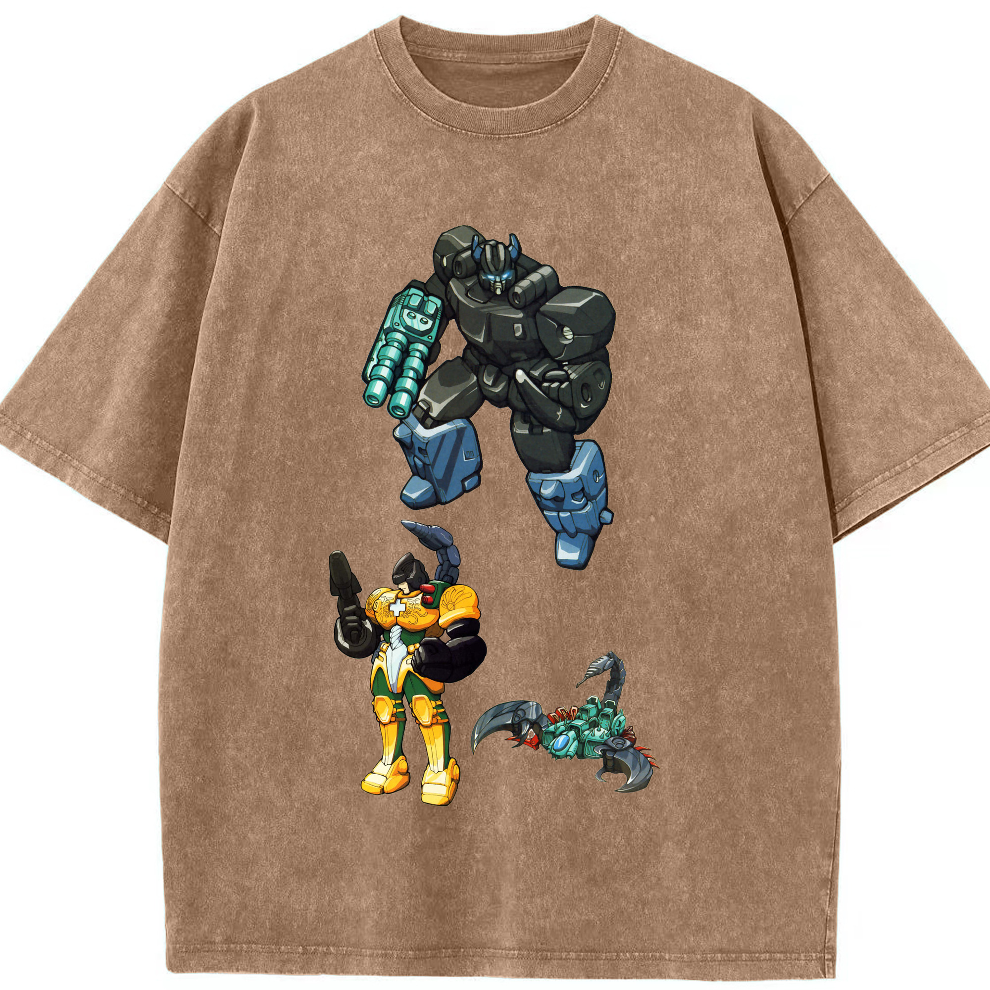 （画像用）  綿100% ヴィンテージ風 半袖Tシャツ（フロントプリント）