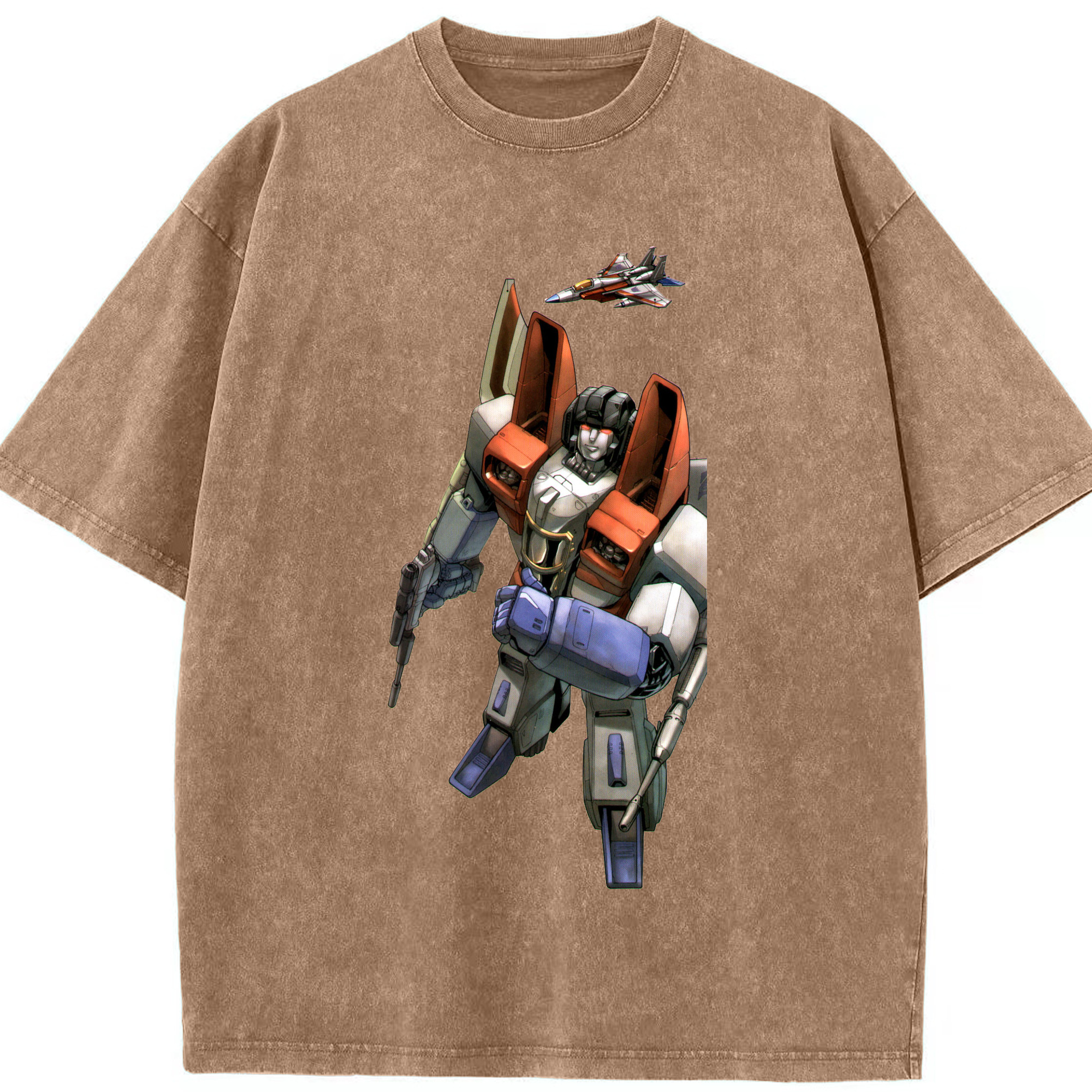 （画像用）  綿100% ヴィンテージ風 半袖Tシャツ（フロントプリント）