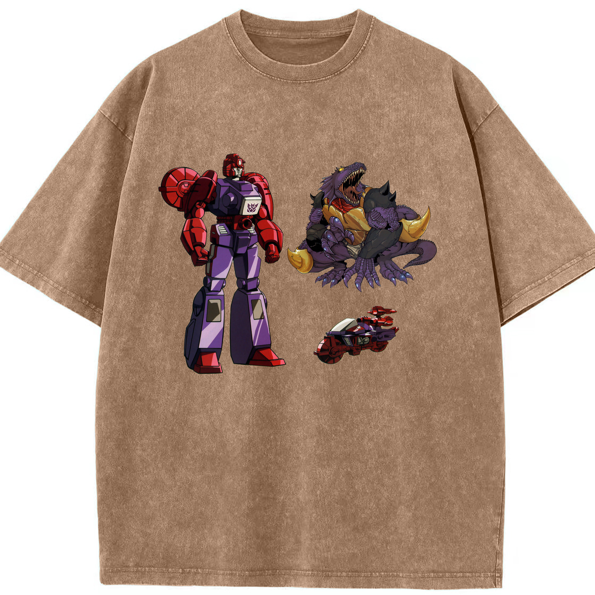 （画像用）  綿100% ヴィンテージ風 半袖Tシャツ（フロントプリント）