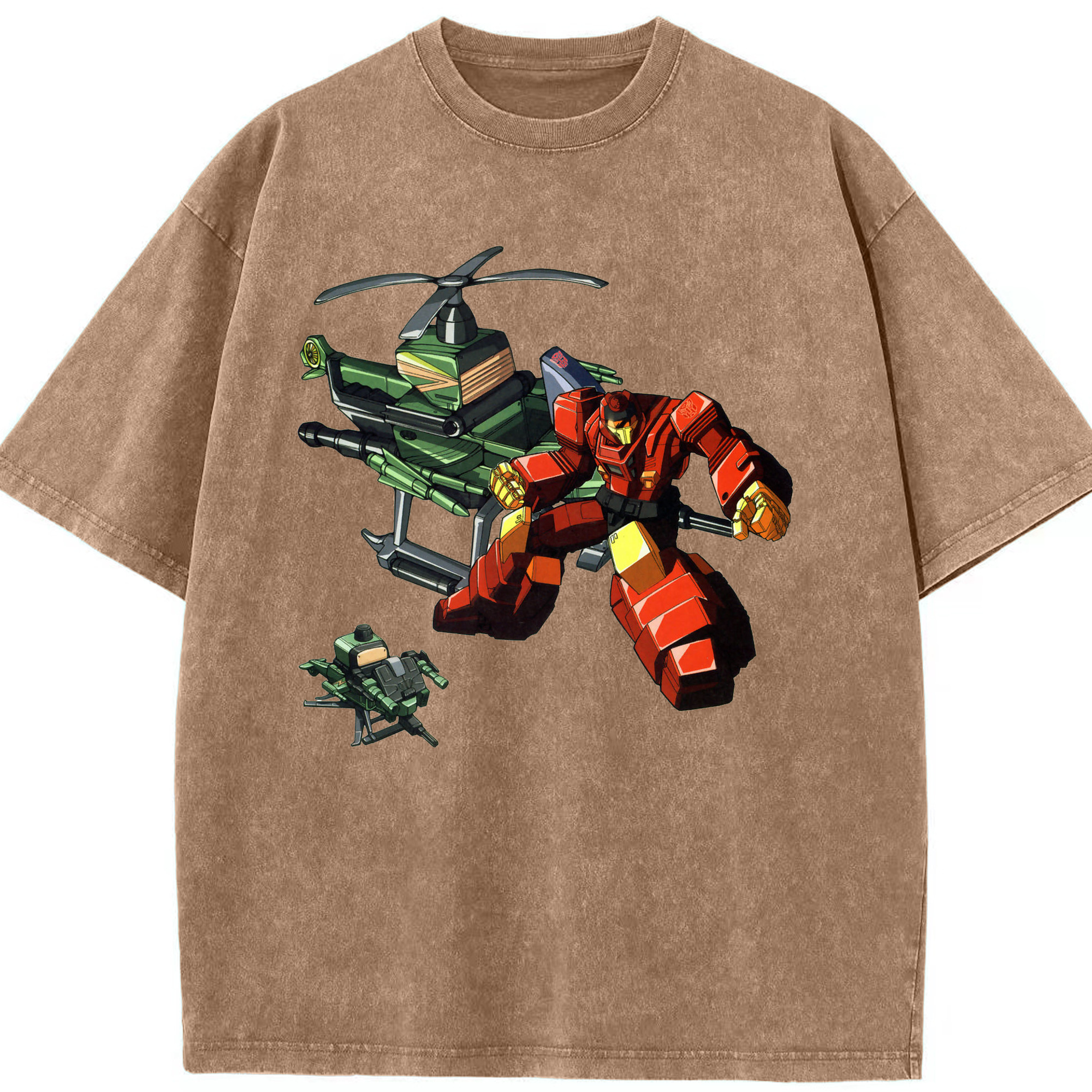（画像用）  綿100% ヴィンテージ風 半袖Tシャツ（フロントプリント）